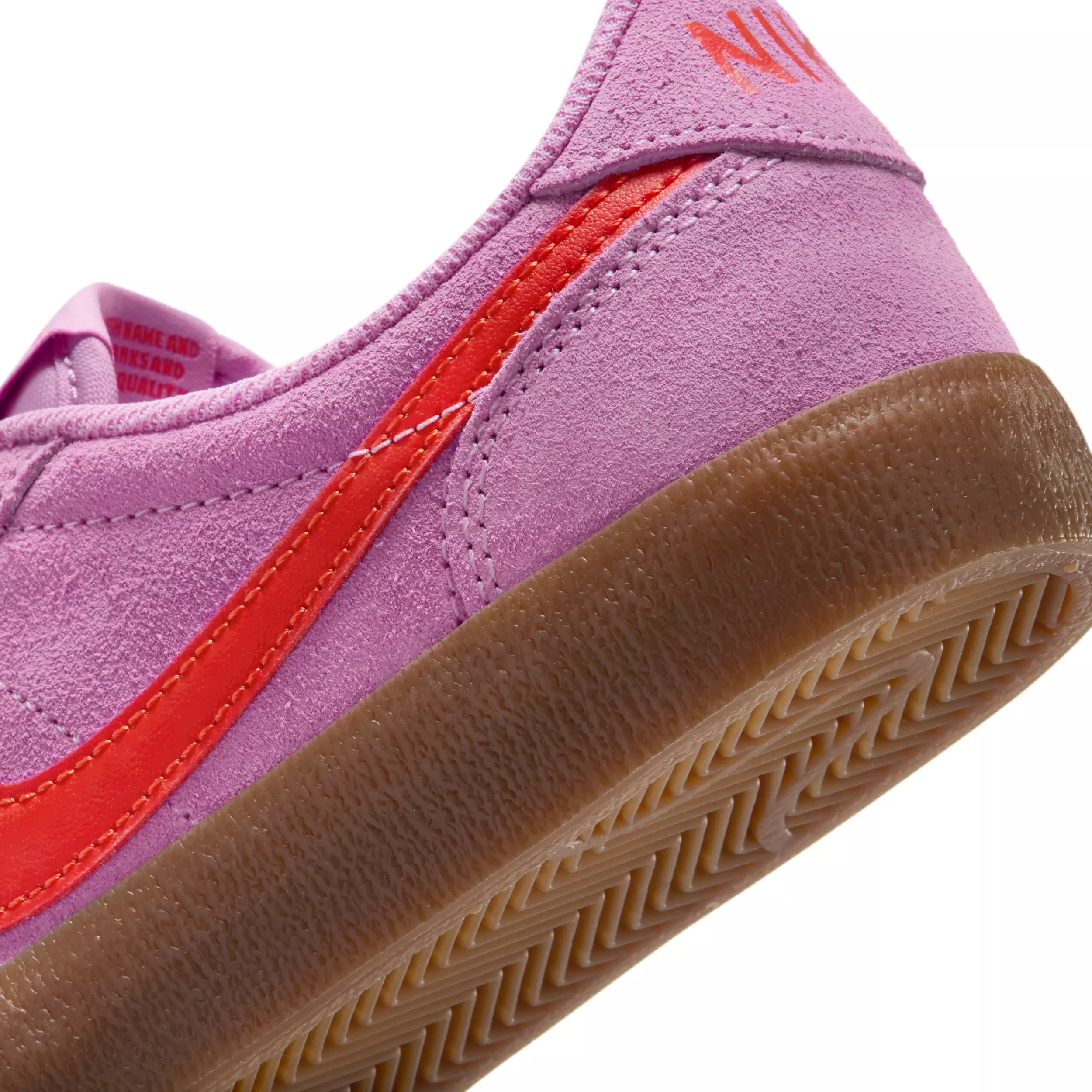 Nike Killshot 2 "Beyond Pink/Gum Medium Brown/Picante Red" Grade School Girls' Shoe - PINK/MD BROWN/RED
