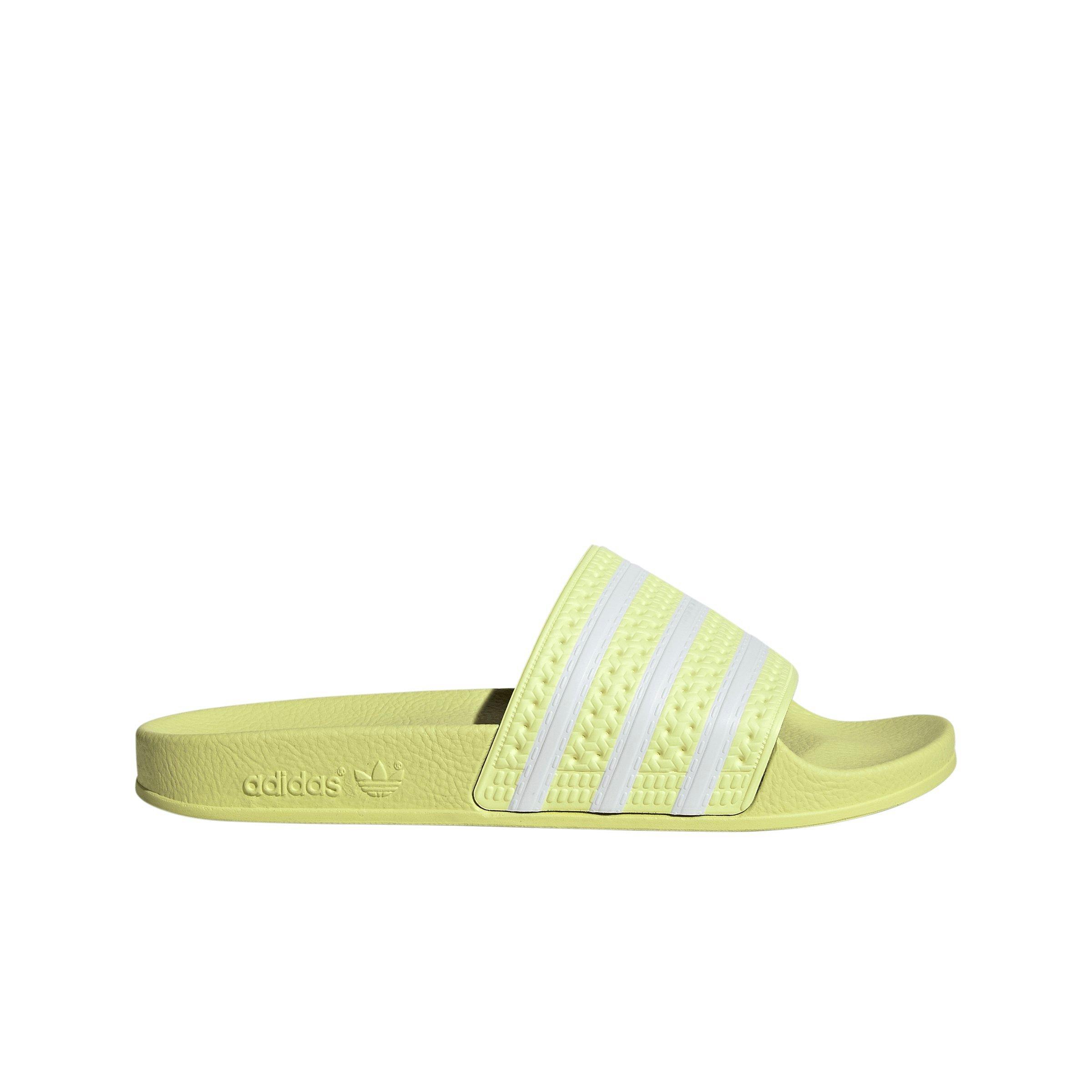 adidas yellow slides