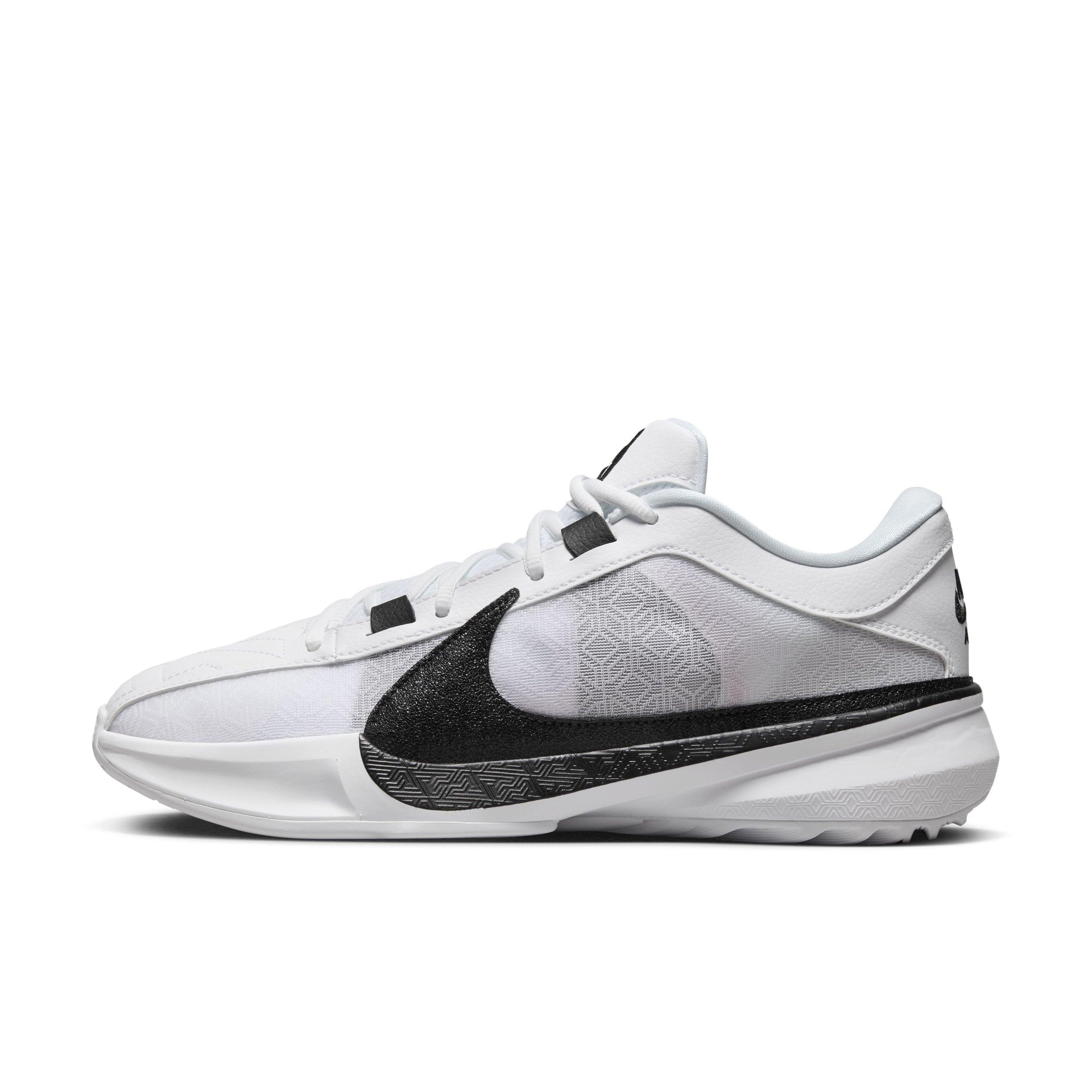 Nike Zoom Freak 5 (Team) "White/Black/White" Men's Basketball Shoe - WHITE/BLACK/WHITE Thumbnail View 2
