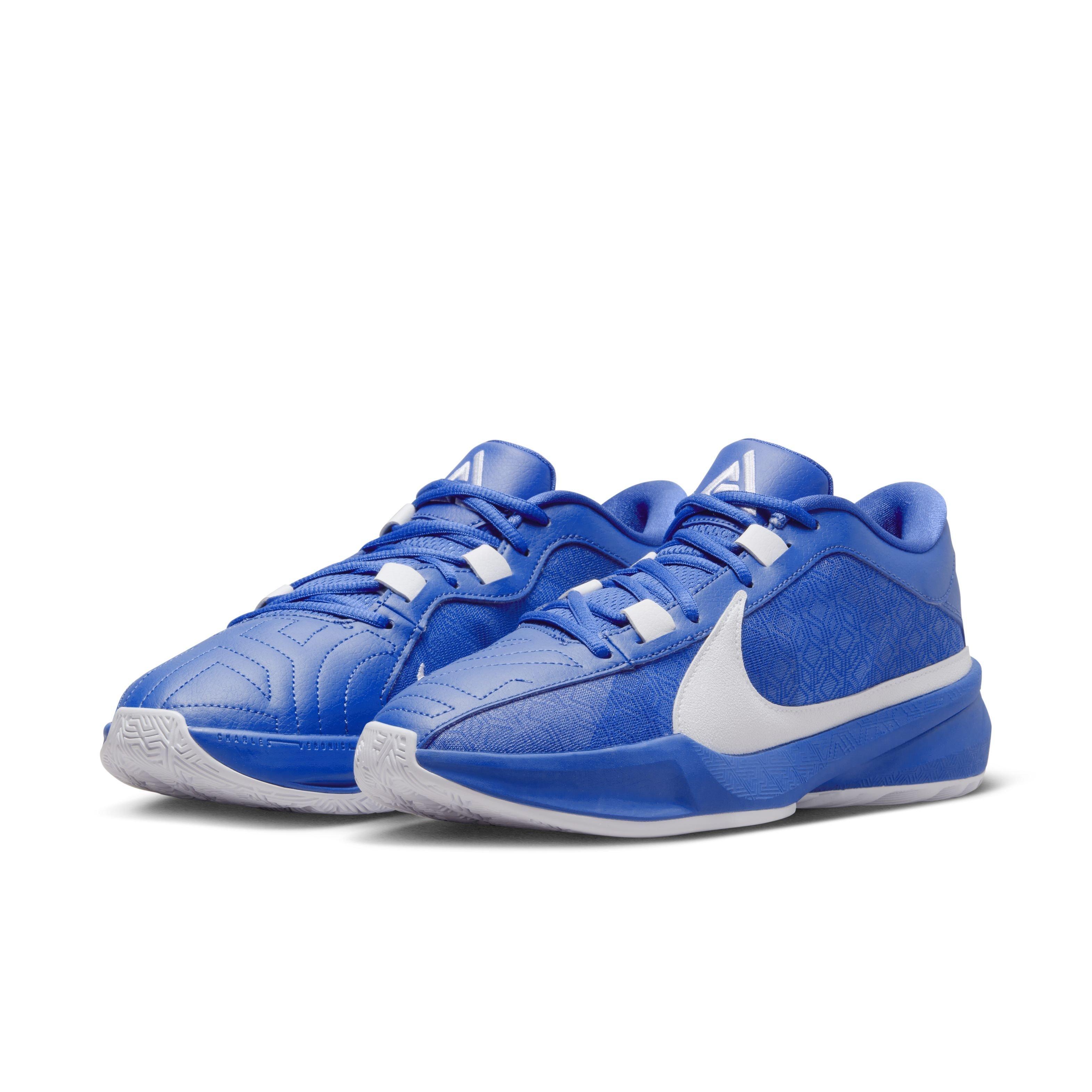 Nike Zoom Freak 5 (Team) "Game Royal/White" Men's Basketball Shoe - ROYAL/WHITE Thumbnail View 3