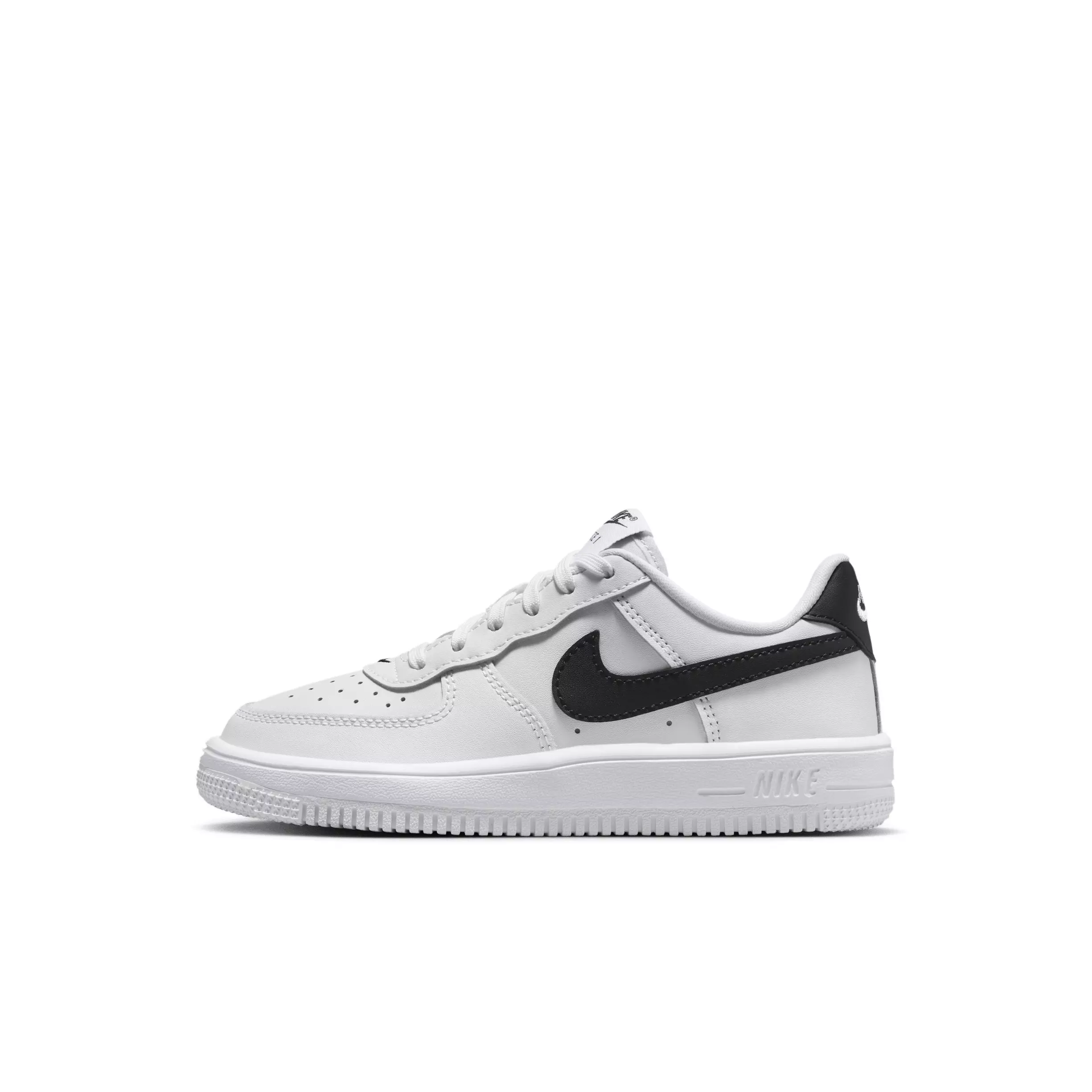 Nike Force 1 Low "White/Black" Preschool Boys' Shoe - WHITE/BLACK
