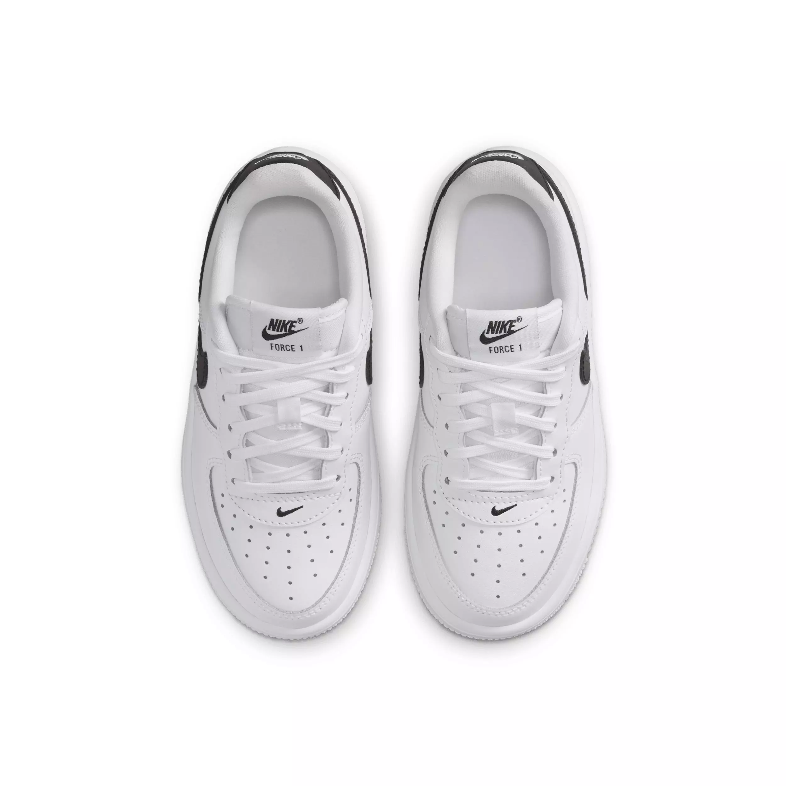 Nike Force 1 Low "White/Black" Preschool Boys' Shoe - WHITE/BLACK