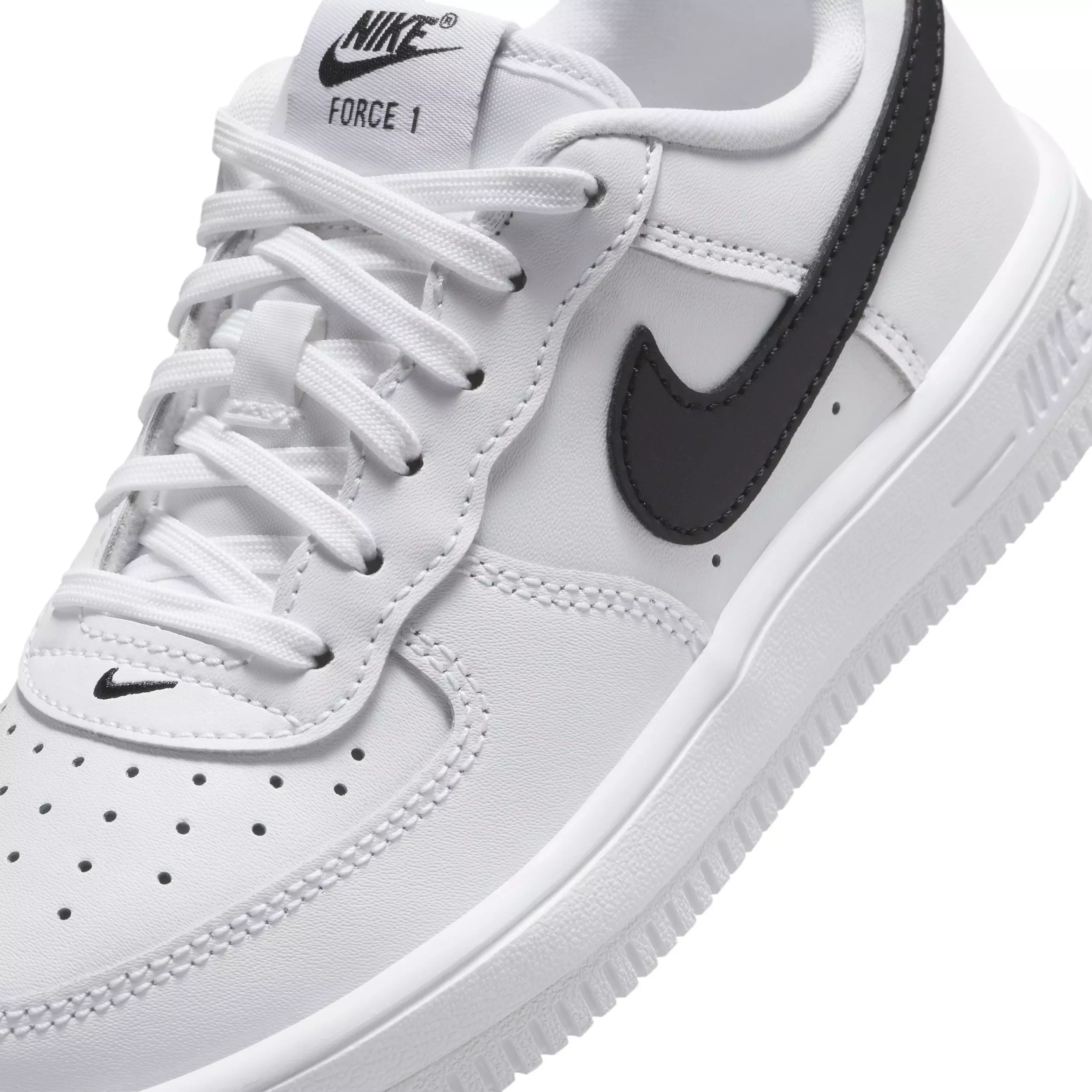 Nike Force 1 Low "White/Black" Preschool Boys' Shoe - WHITE/BLACK