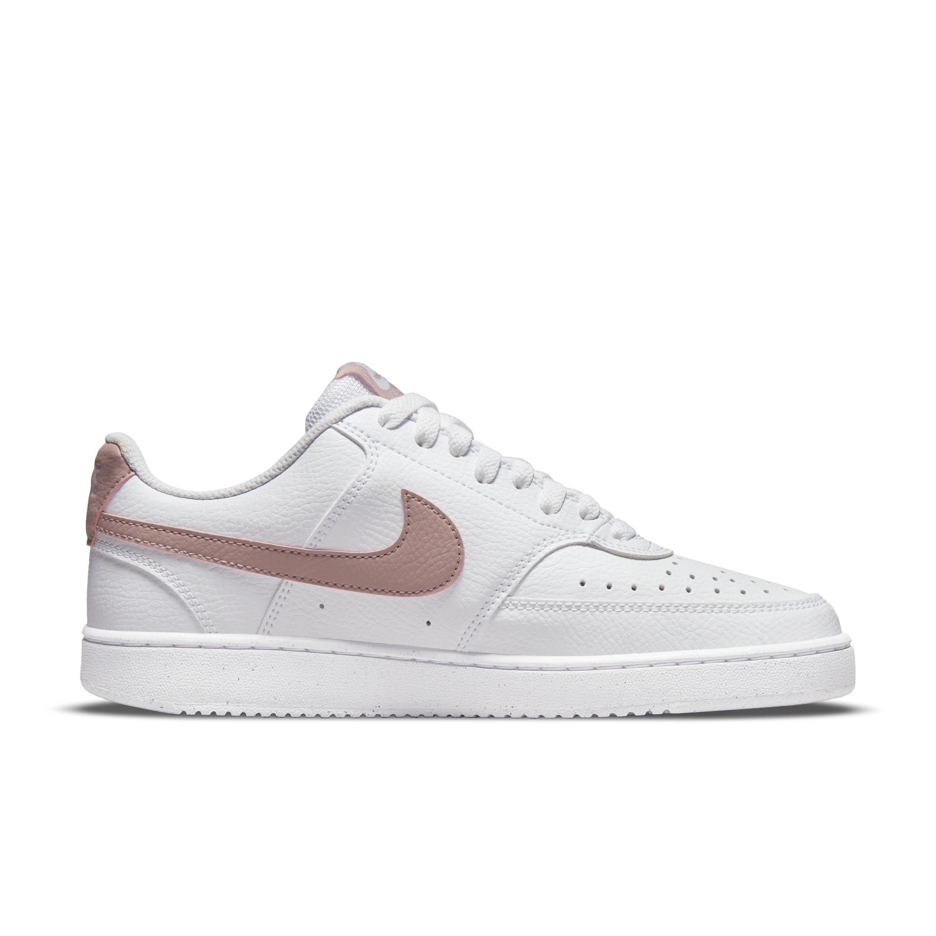 Nike Court Vision Low Next Nature "White/Pink" Women's Shoe - WHITE Thumbnail View 1
