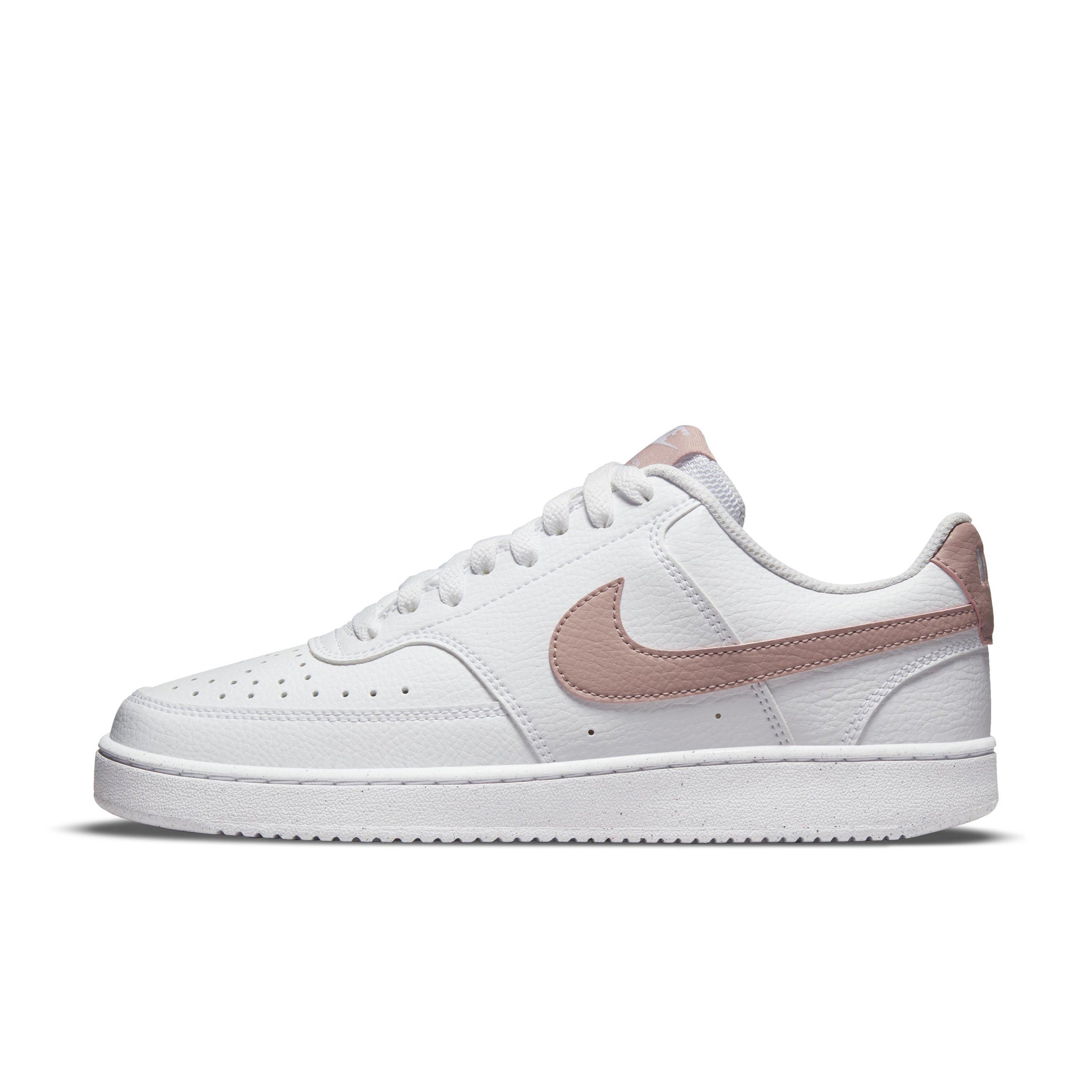 Nike Court Vision Low Next Nature "White/Pink" Women's Shoe - WHITE Thumbnail View 2