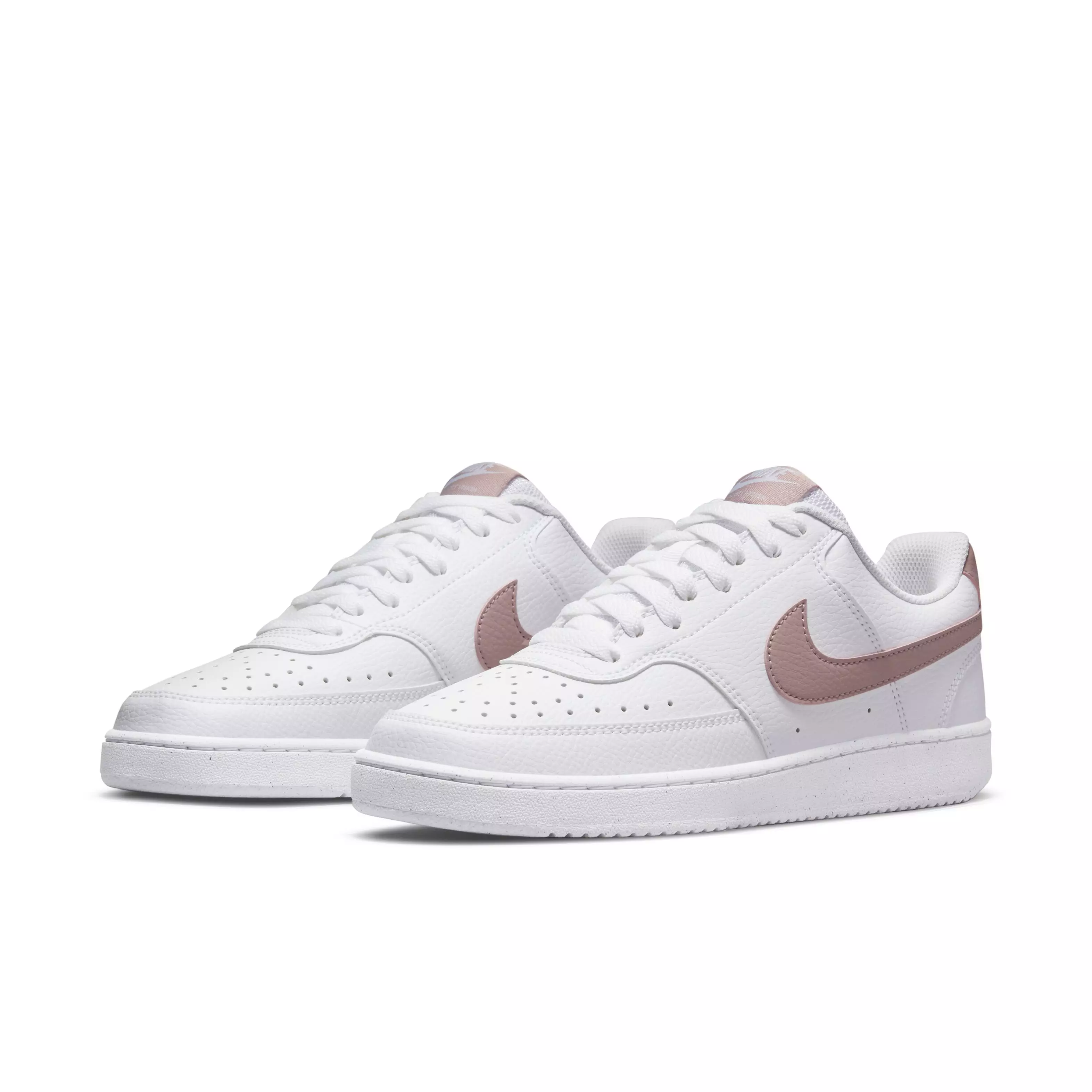 Nike Court Vision Low Next Nature "White/Pink" Women's Shoe - WHITE