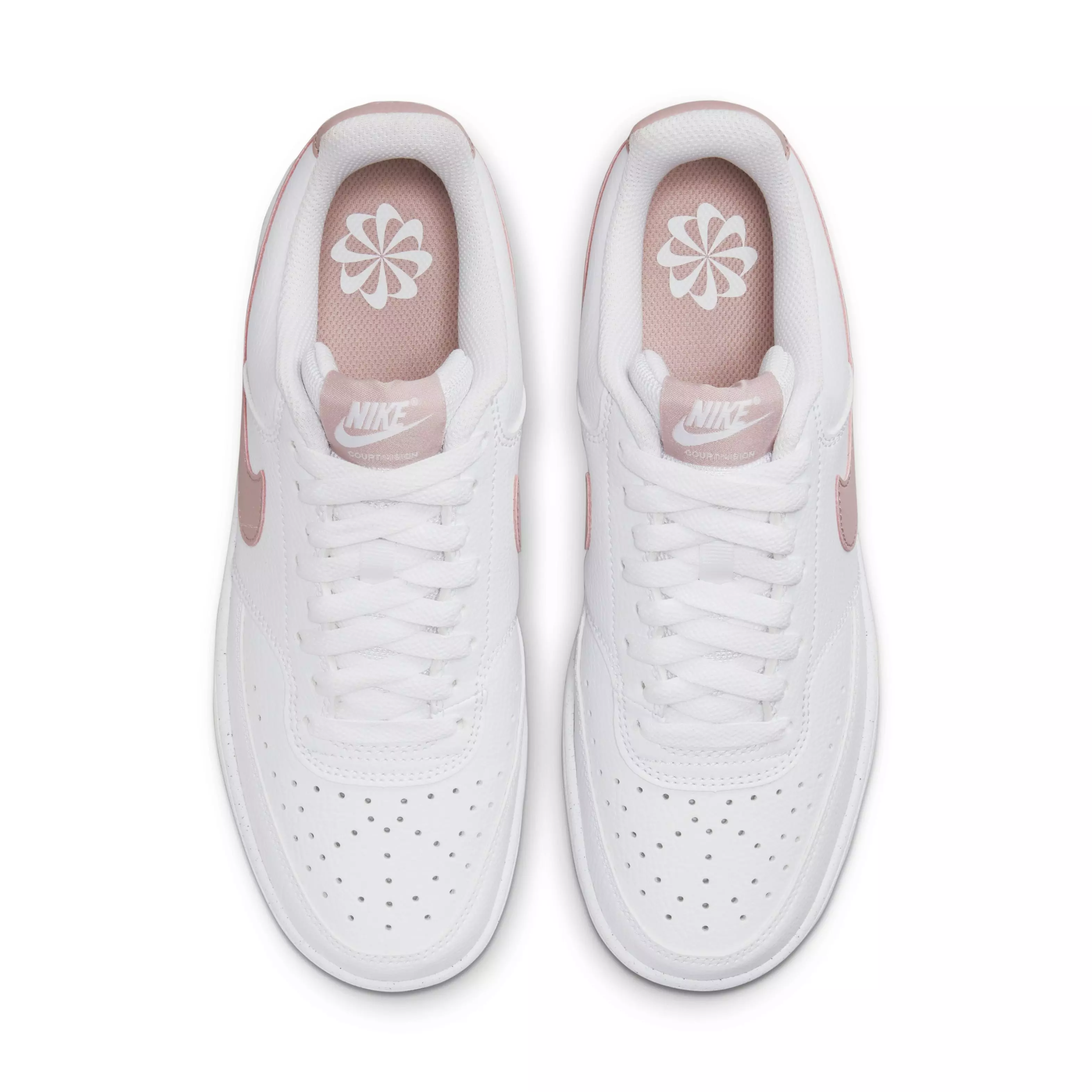Nike Court Vision Low Next Nature "White/Pink" Women's Shoe - WHITE