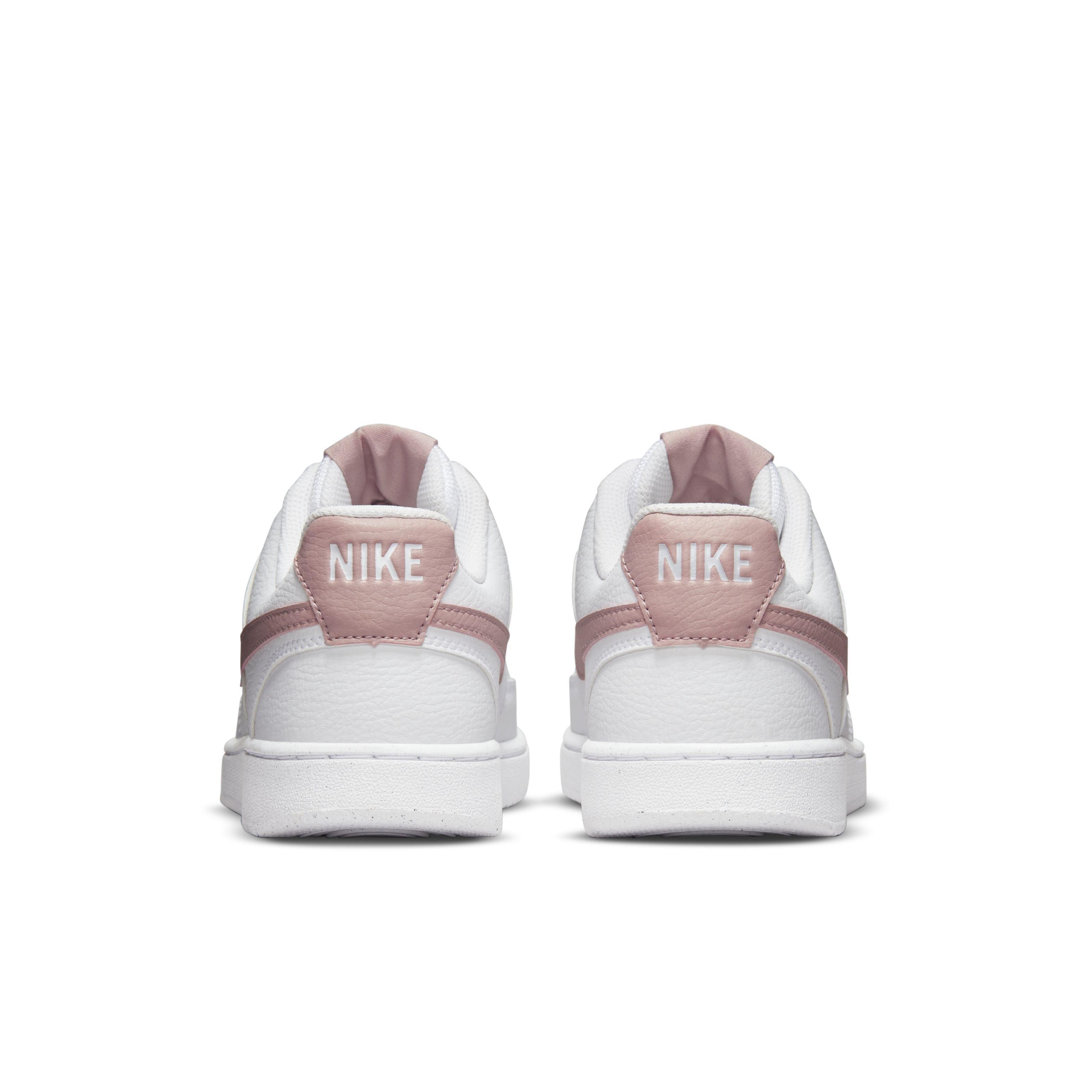 Nike Court Vision Low Next Nature "White/Pink" Women's Shoe - WHITE Thumbnail View 5