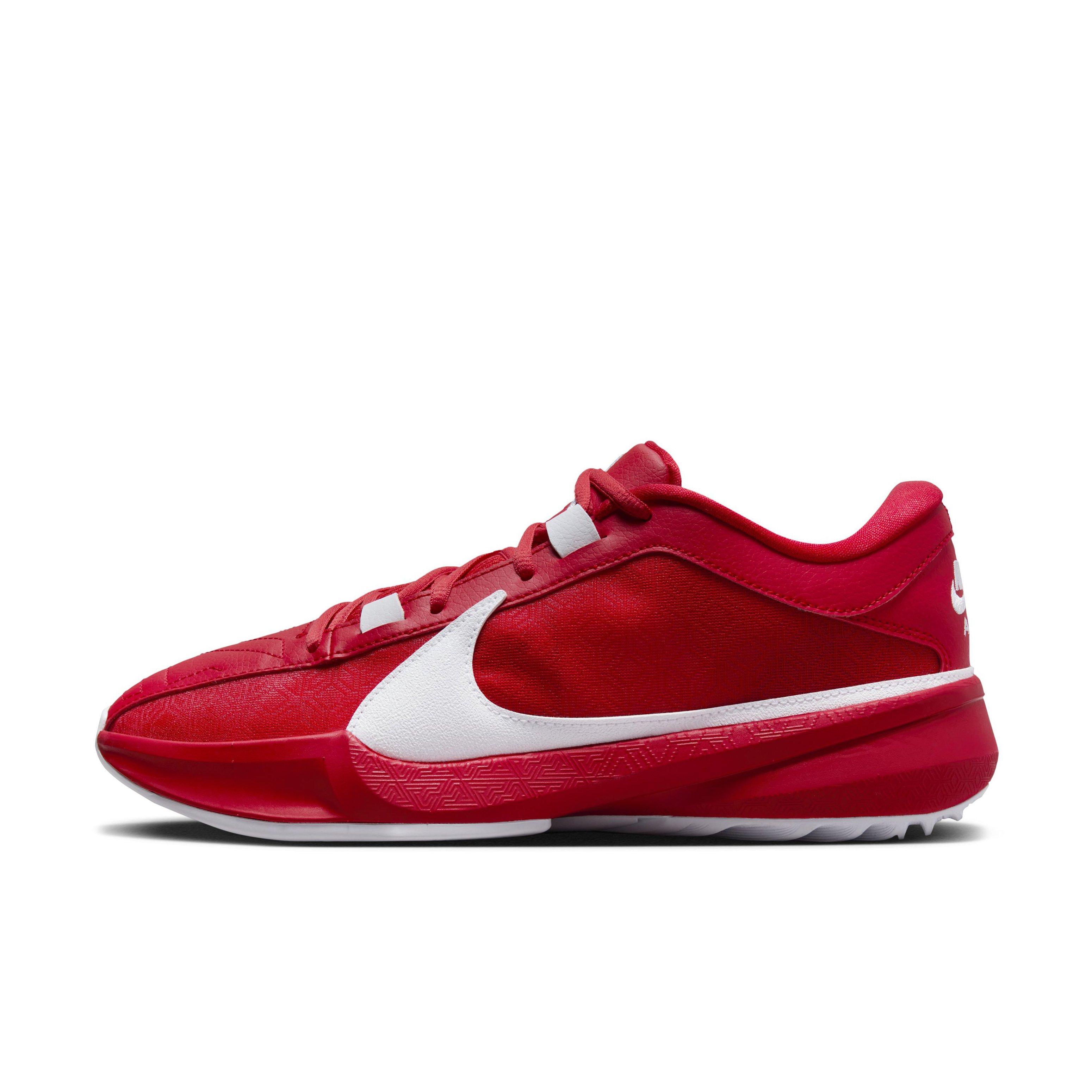 Nike Zoom Freak 5 (Team) "University Red/White" Men's Basketball Shoe - RED/WHITE Thumbnail View 2