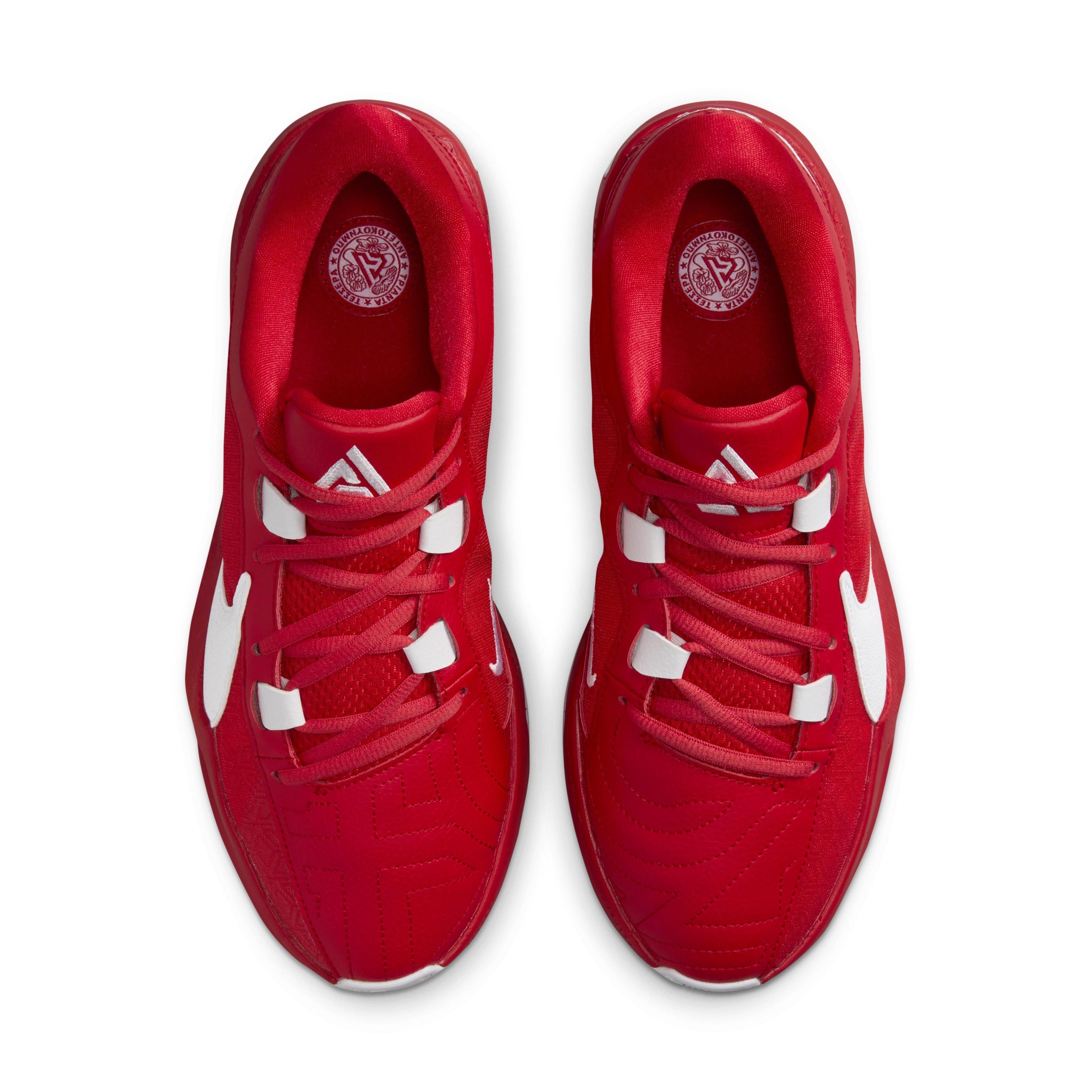Nike Zoom Freak 5 (Team) "University Red/White" Men's Basketball Shoe - RED/WHITE Thumbnail View 4