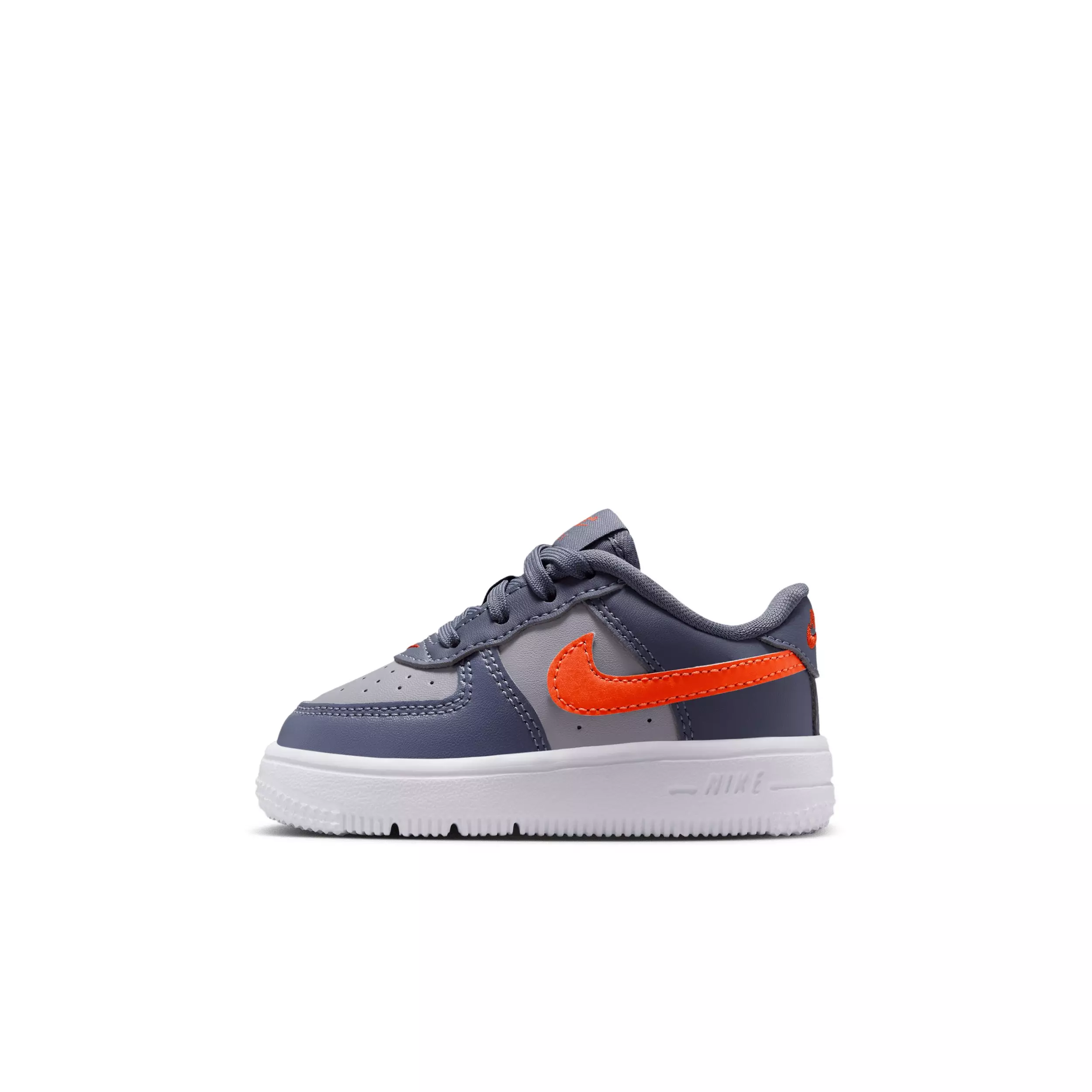 Nike Force 1 Low "Cement Grey/Light Carbon/White/Team Orange" Infant Boys' Shoe - GREY/CARBON/WHITE/ORANGE