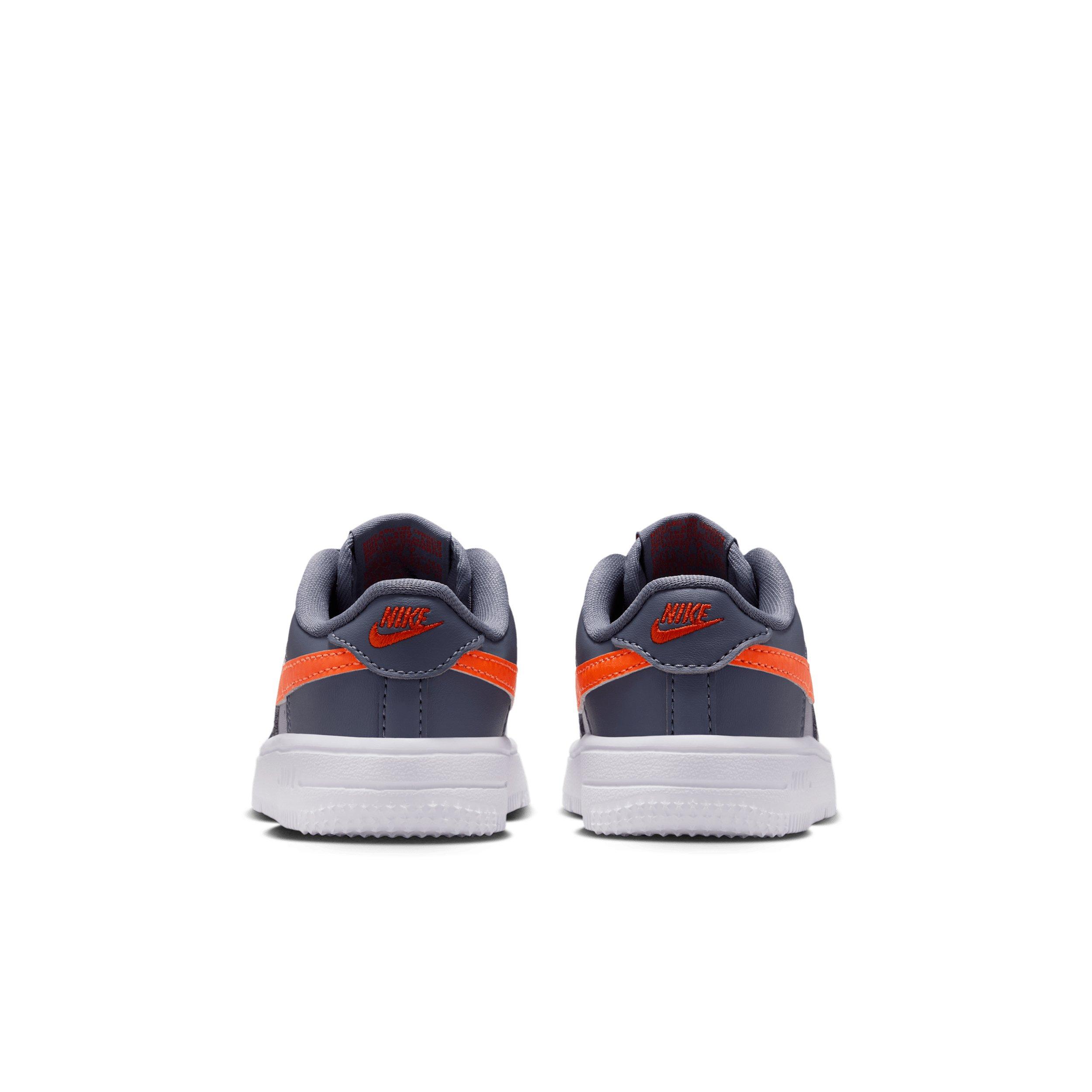 Nike Force 1 Low Infant Boys' "Cement Grey/Light Carbon/White/Team Orange" Shoe