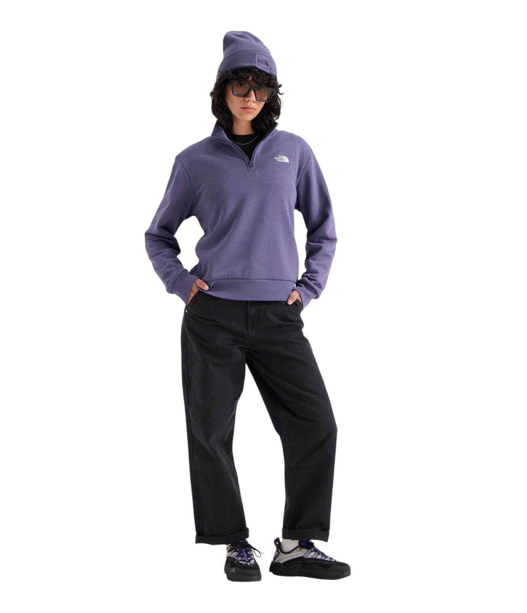 The North Face Women's Evolution Simple Dome Regular 1/4 Zip - Purple - PURPLE