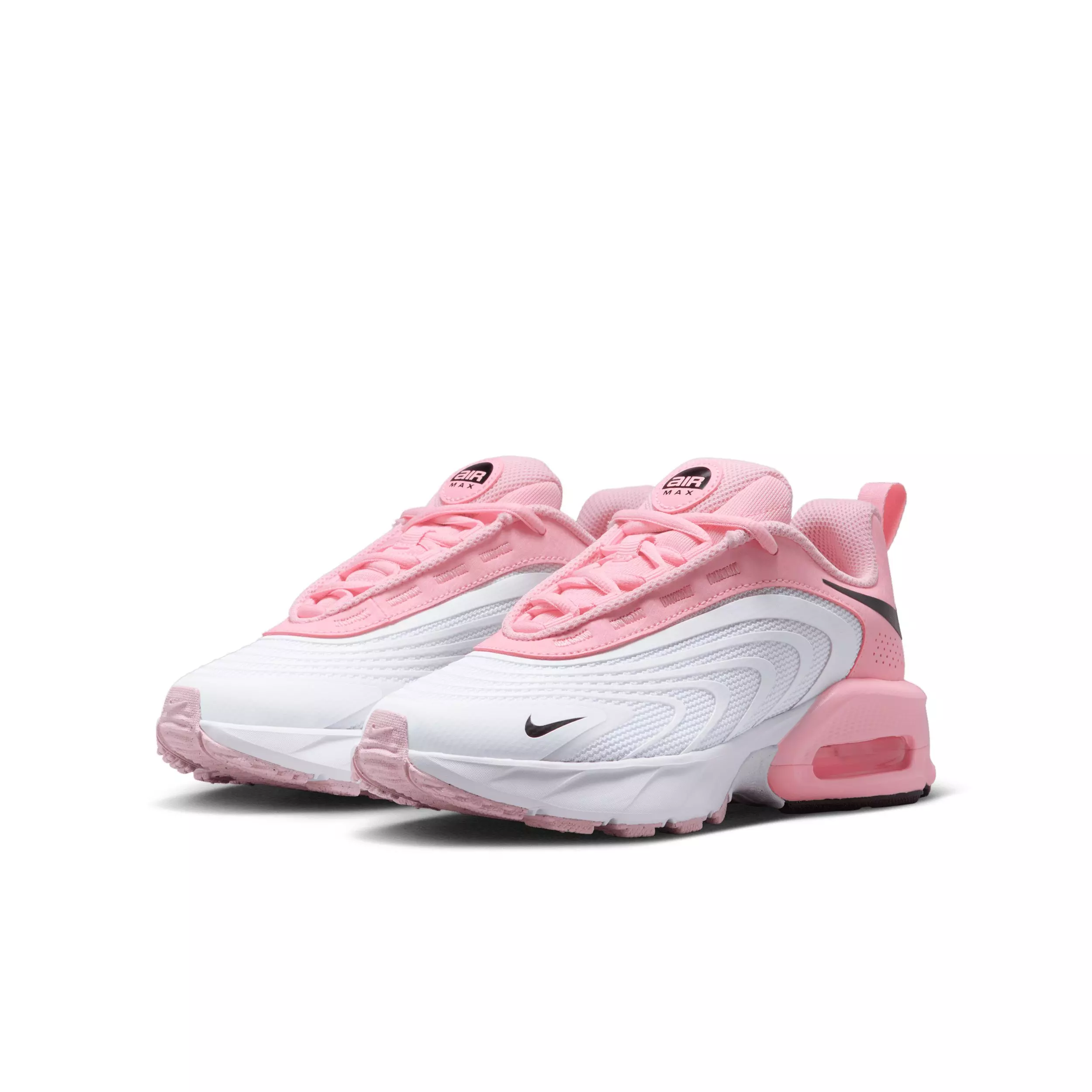 Nike Air Max Fire "White/Medium Soft Pink/Black" Grade School Boys' Shoe - WHITE/MD PINK/BLACK