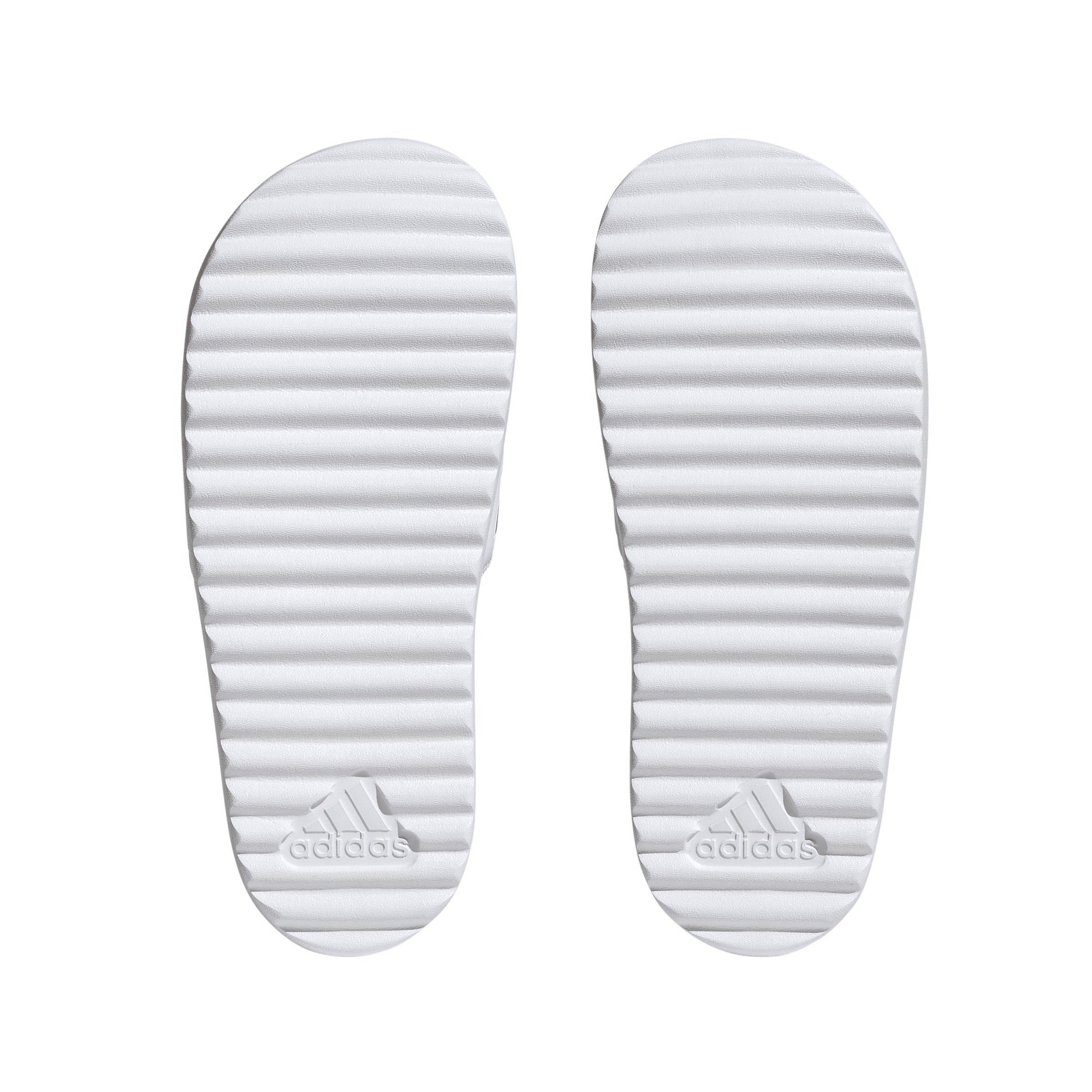adidas Adilette Platform "Ftwr White/Zero Metallic/Grey One" Women's Slide - WHITE/ZERO/GREY Thumbnail View 6