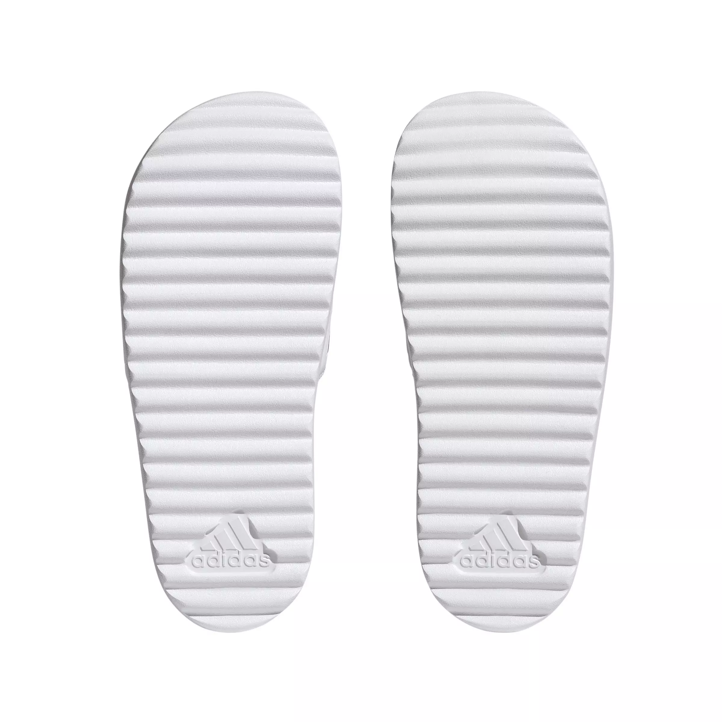 adidas Adilette Platform "Ftwr White/Zero Metallic/Grey One" Women's Slide - WHITE/ZERO/GREY