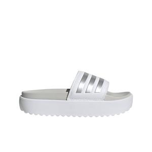 adidas Adilette Platform "Ftwr White/Zero Metallic/Grey One" Women's Slide