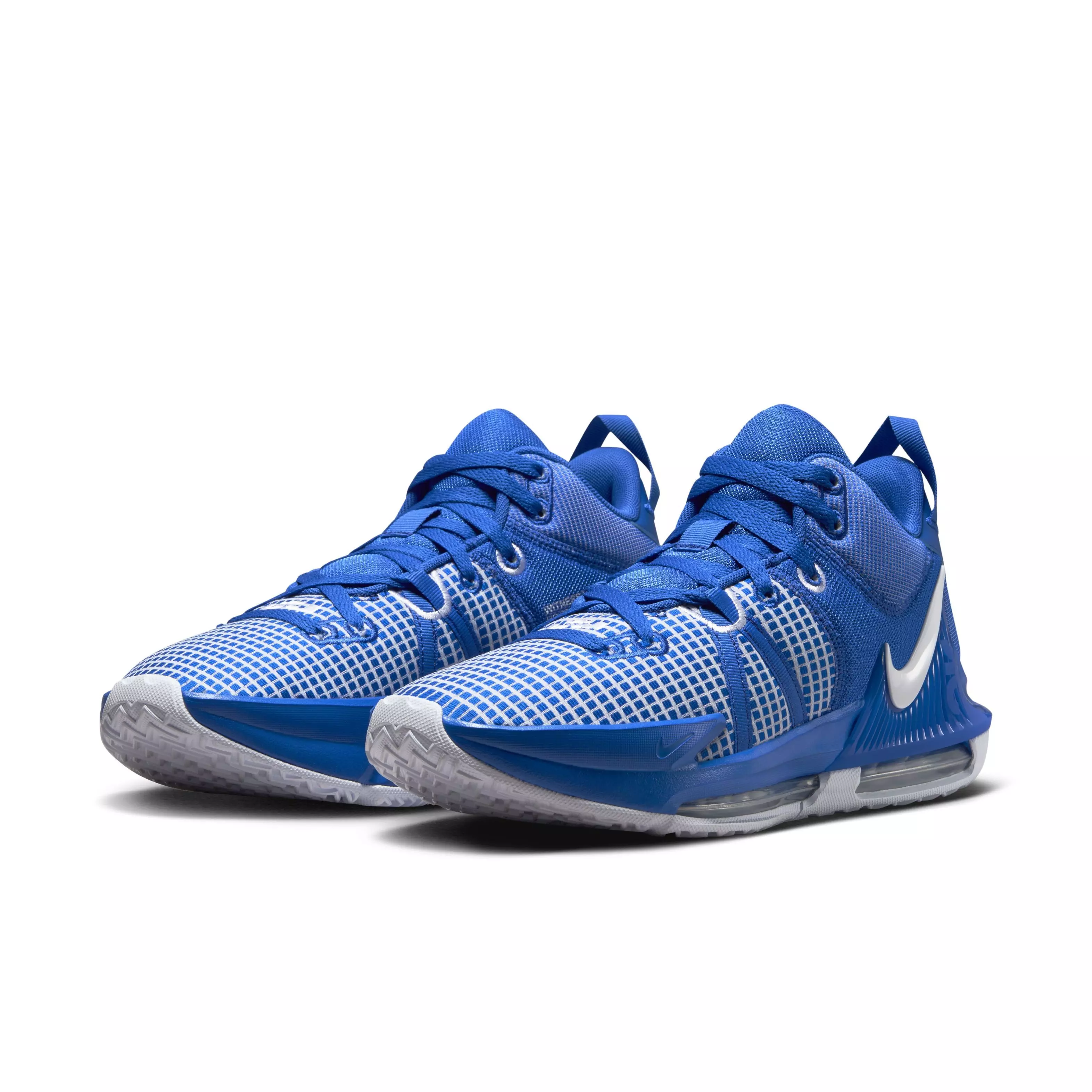 Nike LeBron Witness 7 (Team) "Game Royal/White/Game Royal" Men's Basketball Shoe - ROYAL/WHITE/ROYAL
