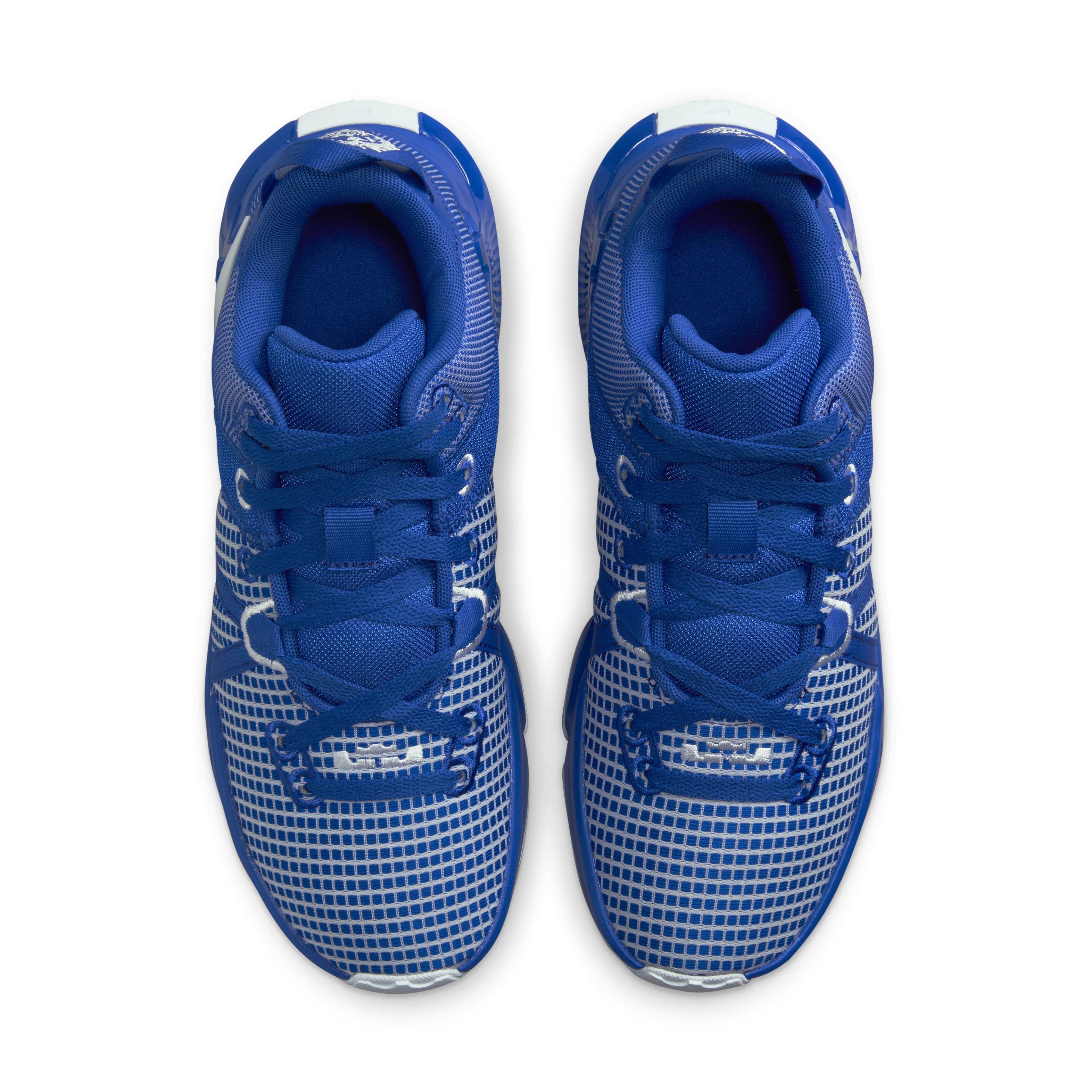 Nike LeBron Witness 7 (Team) "Game Royal/White/Game Royal" Men's Basketball Shoe - ROYAL/WHITE/ROYAL Thumbnail View 4
