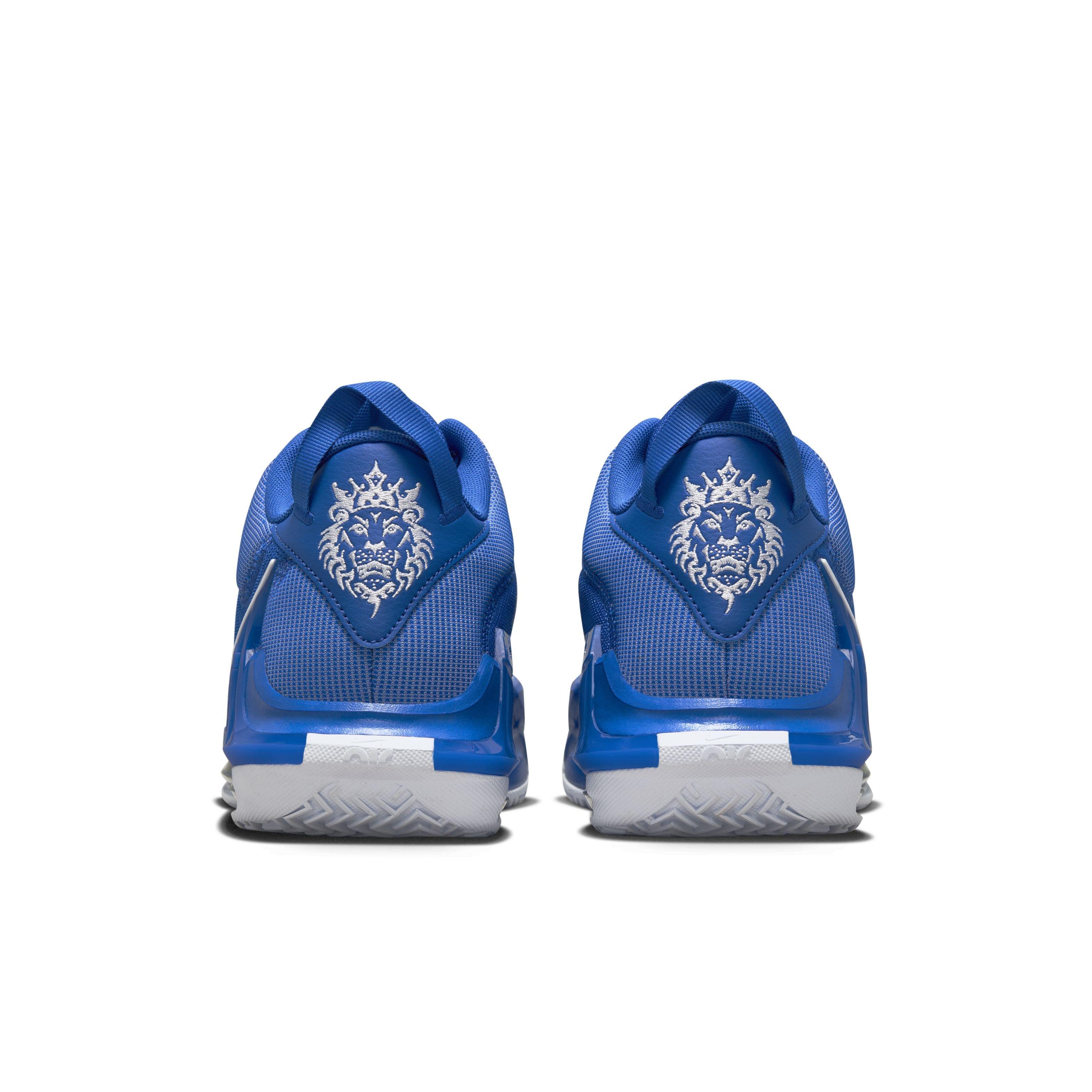 Nike LeBron Witness 7 (Team) "Game Royal/White/Game Royal" Men's Basketball Shoe - ROYAL/WHITE/ROYAL Thumbnail View 5