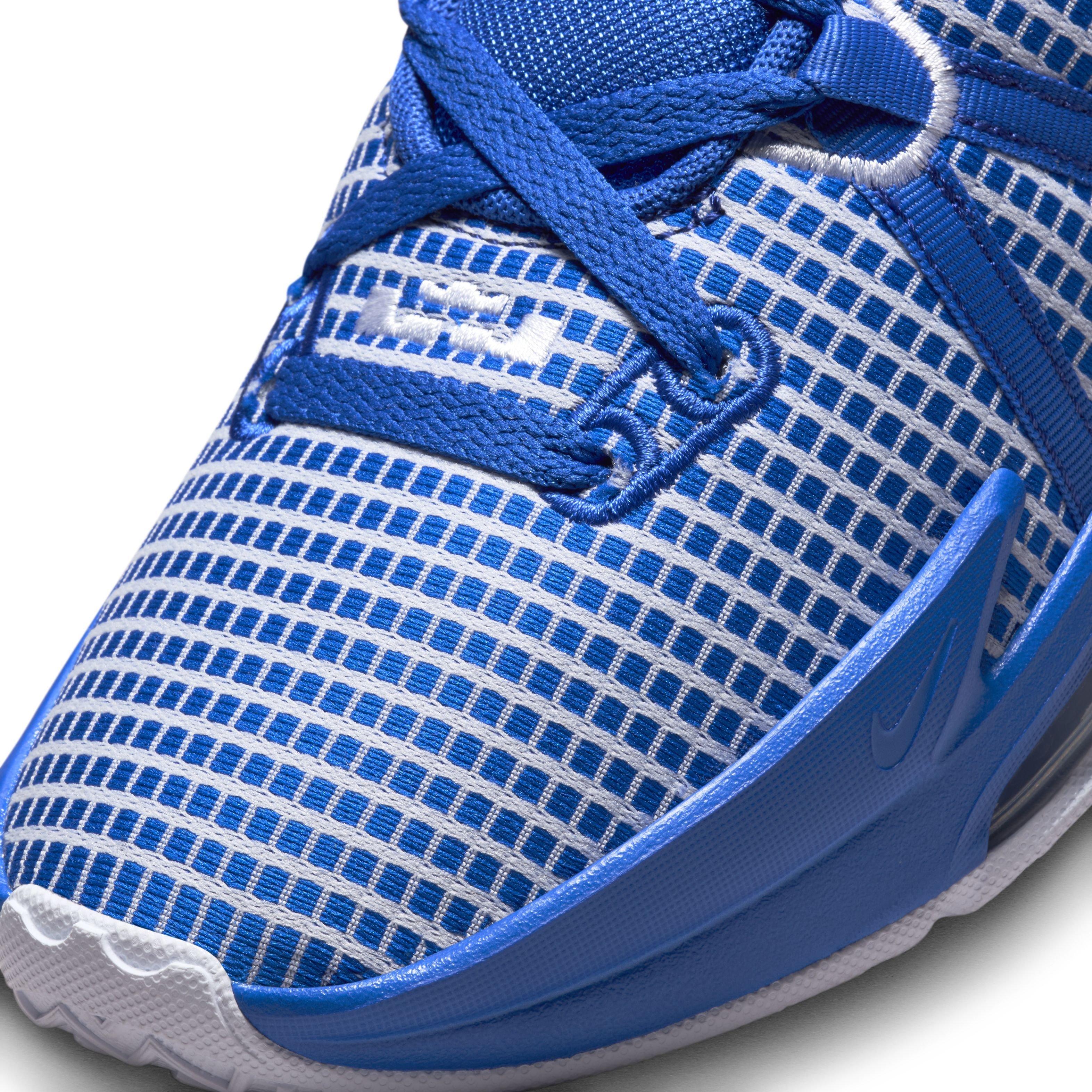 Nike LeBron Witness 7 (Team) "Game Royal/White/Game Royal" Men's Basketball Shoe - ROYAL/WHITE/ROYAL Thumbnail View 7
