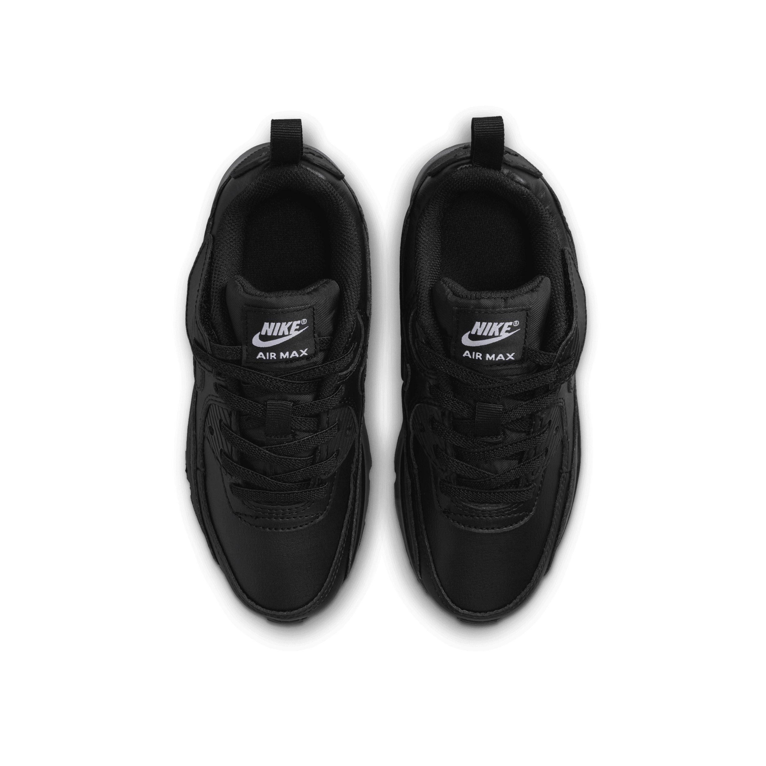 Nike Air Max 90 EasyOn Preschool Boys' "Black/Black/White/Black" Shoe
