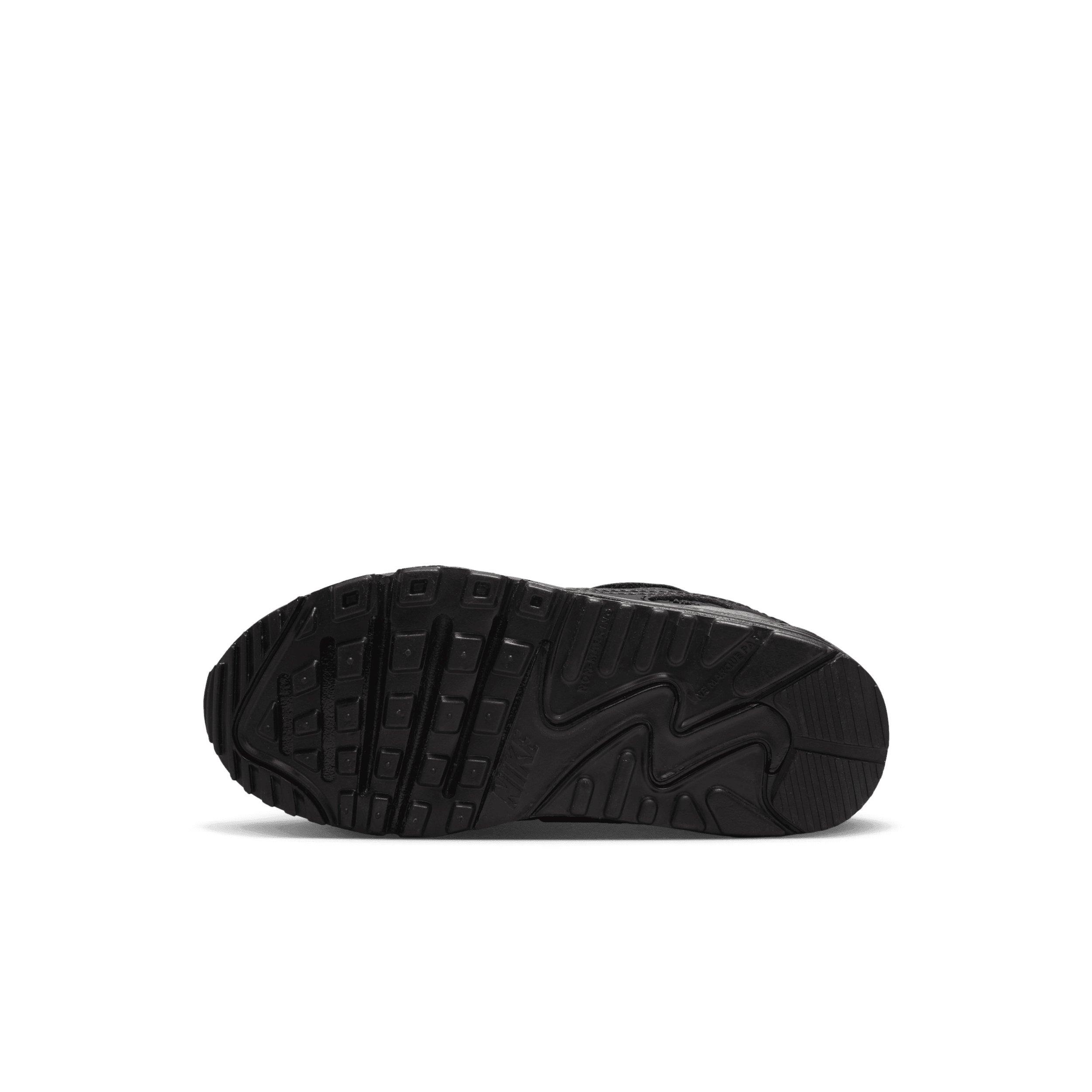 Nike Air Max 90 EasyOn Preschool Boys' "Black/Black/White/Black" Shoe
