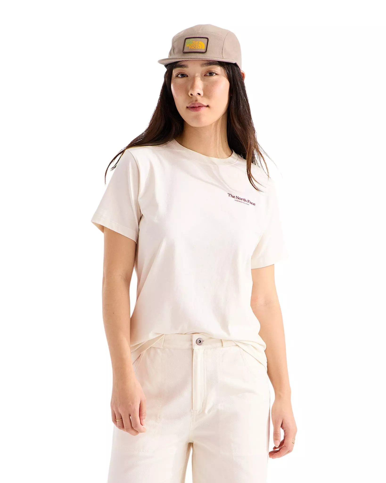 The North Face Women's Monte Reg Short-Sleeve Graphic Tee - White - WHITE