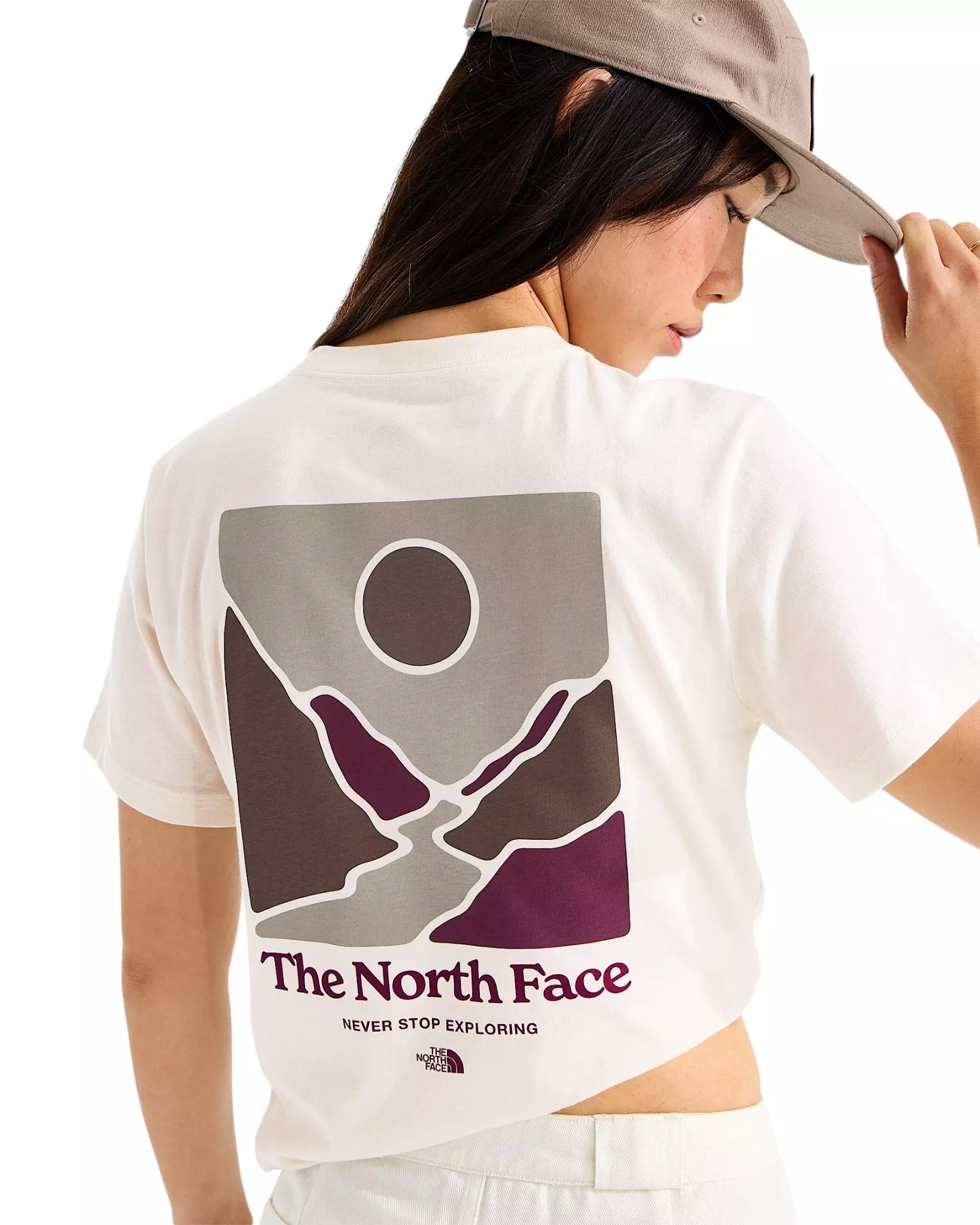 The North Face Women's Monte Reg Short-Sleeve Graphic Tee - White - WHITE