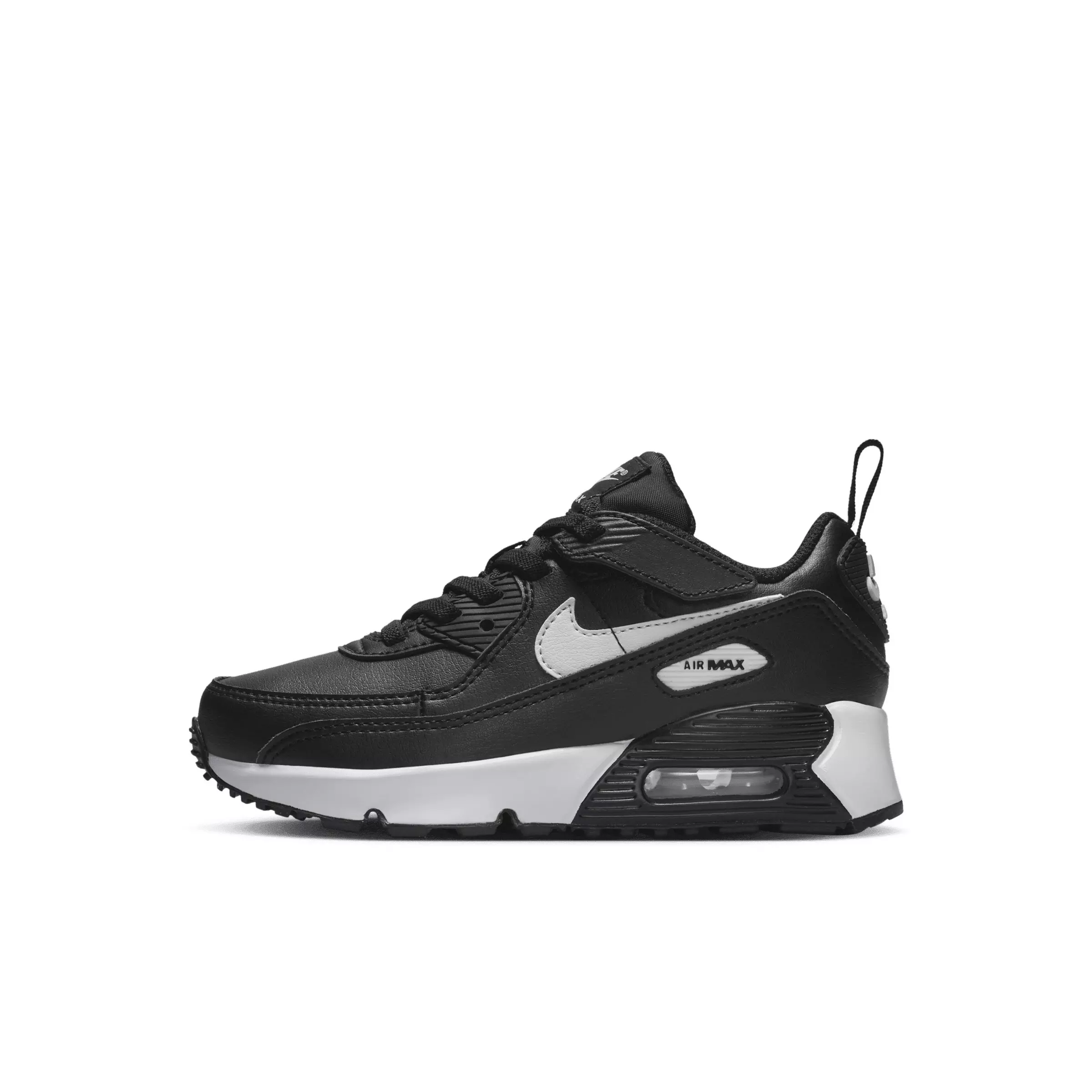 Nike Air Max 90 EasyOn "Black/Black/White" Preschool Boys' Shoe - BLACK/BLACK/WHITE