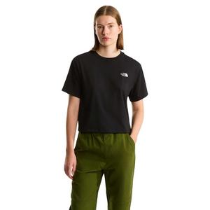 The North Face Women's Evolution Simple Dome Cropped Relaxed T-Shirt - Black - BLACK