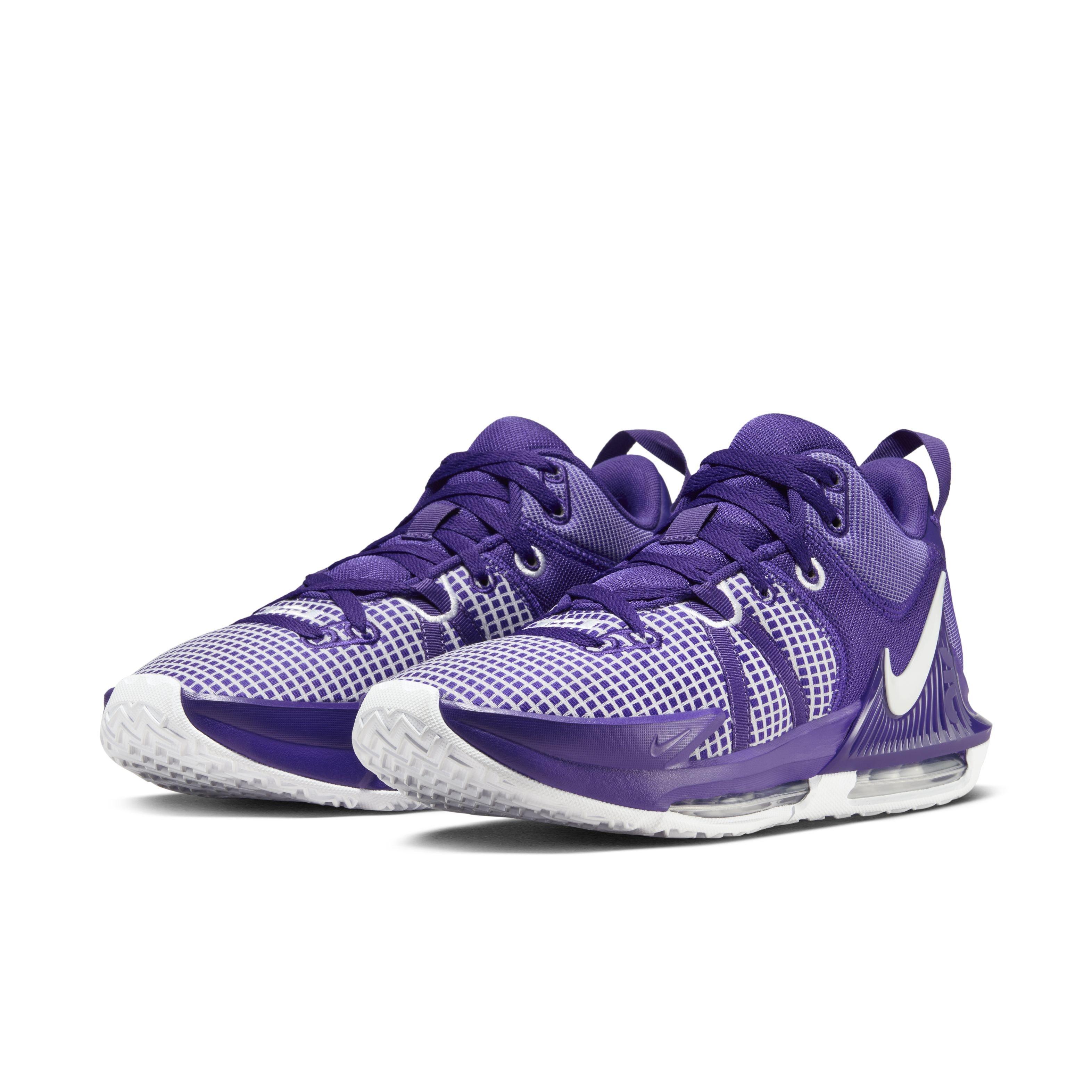 Nike LeBron Witness 7 Team Court Purple White Court Purple Men s Basketball Shoe