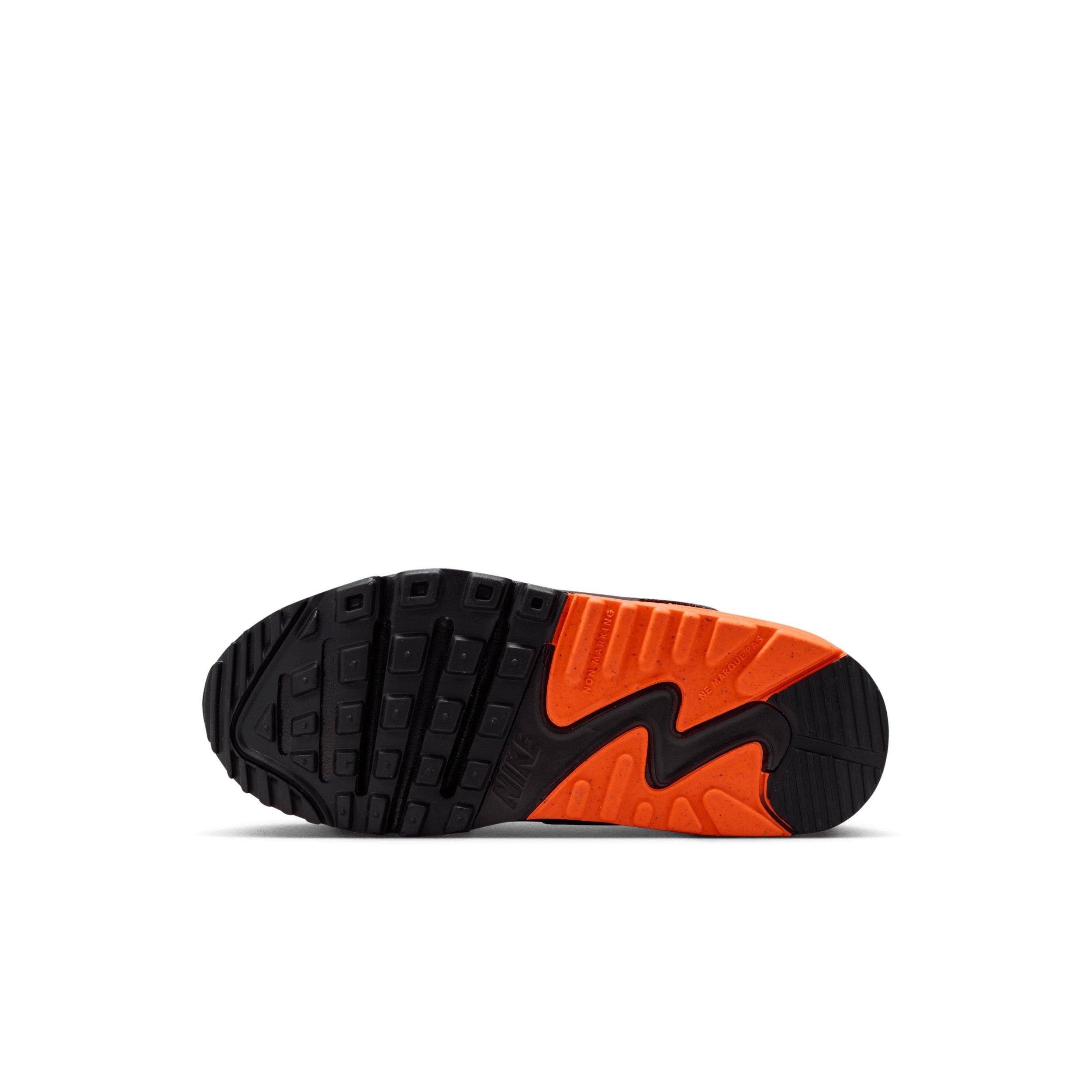 Nike Air Max 90 EasyOn Preschool Boys' "Light Smoke Grey/Hyper Crimson/Black/Limelight" Shoe