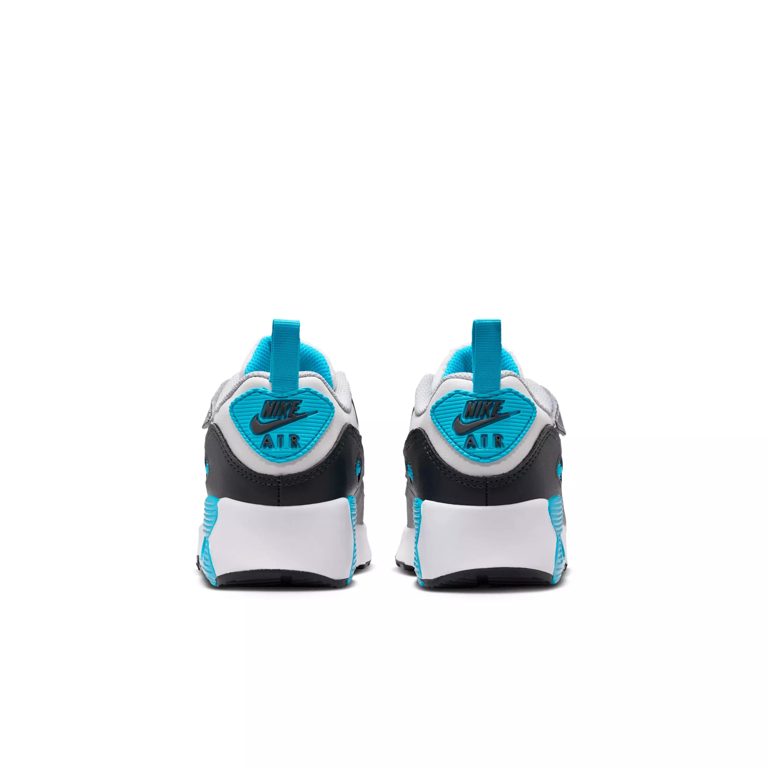 Nike Air Max 90 EasyOn "Platinum Tint/Blue Lightning/Wolf Grey/Iron Grey" Preschool Boys' Shoe - PLATINUM/BLUE/GREY/GREY