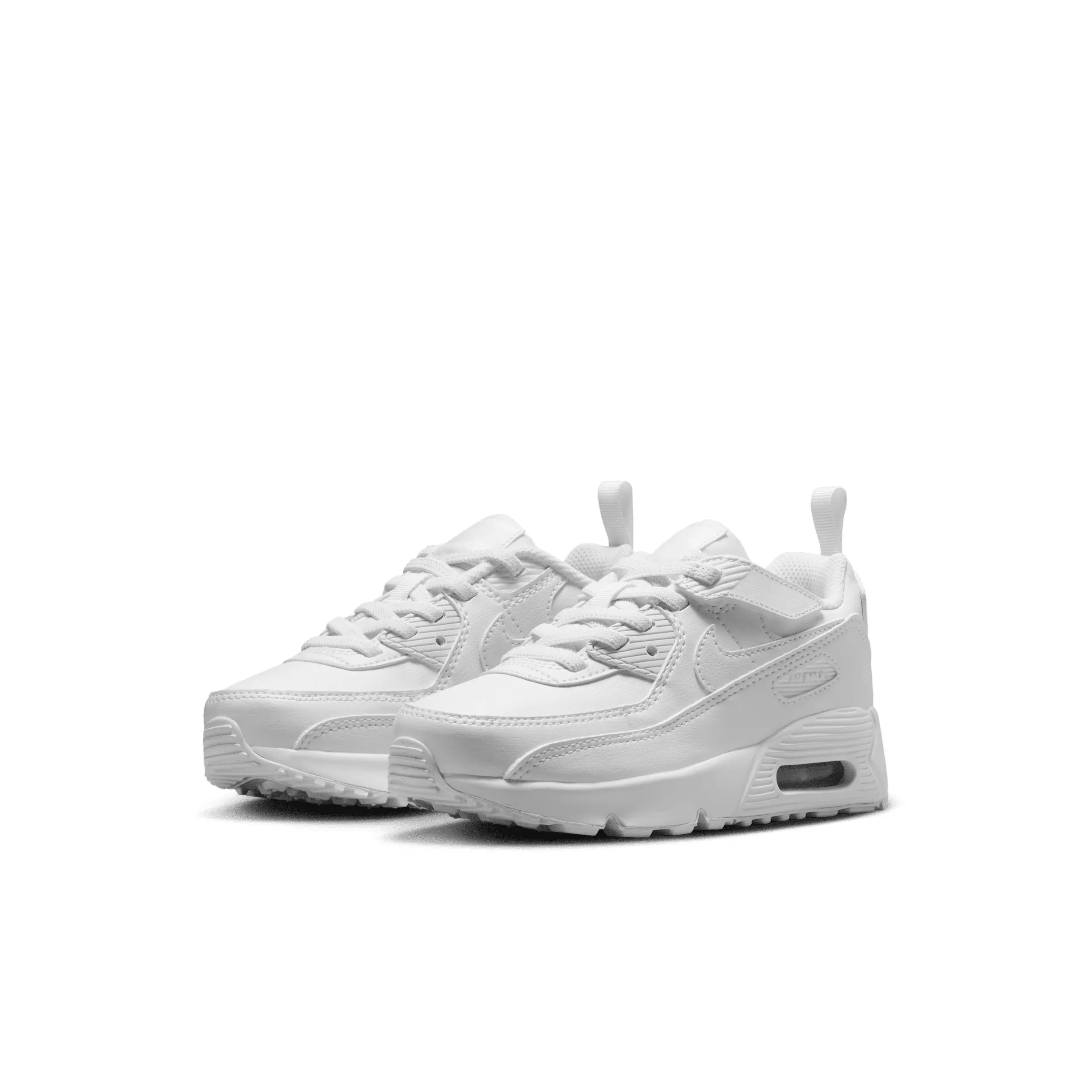 Nike Air Max 90 EasyOn "White/Metallic Silver/White" Preschool Boys' Shoe - WHITE/SILVER/WHITE