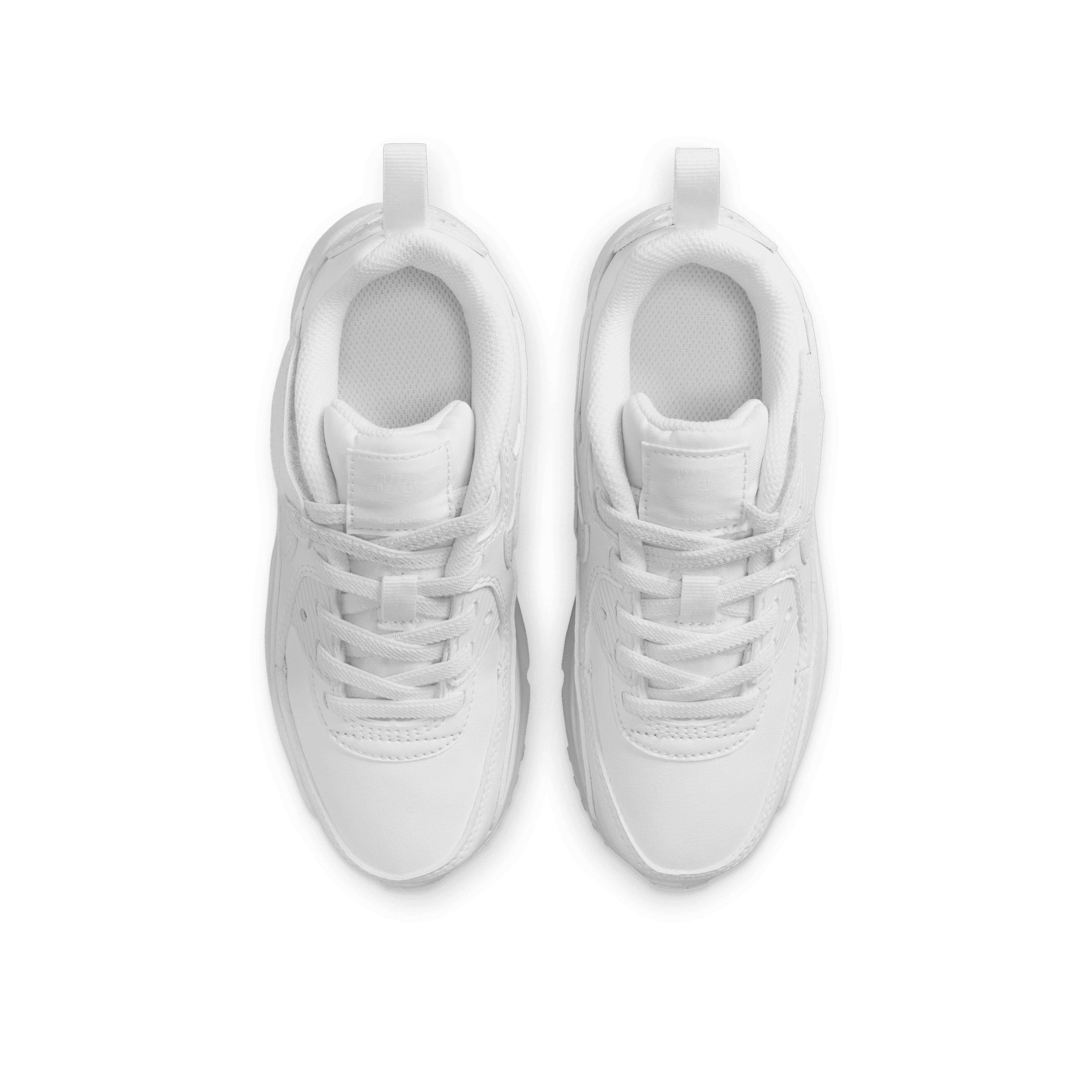 Nike Air Max 90 EasyOn Preschool Boys' "White/Metallic Silver/White" Shoe