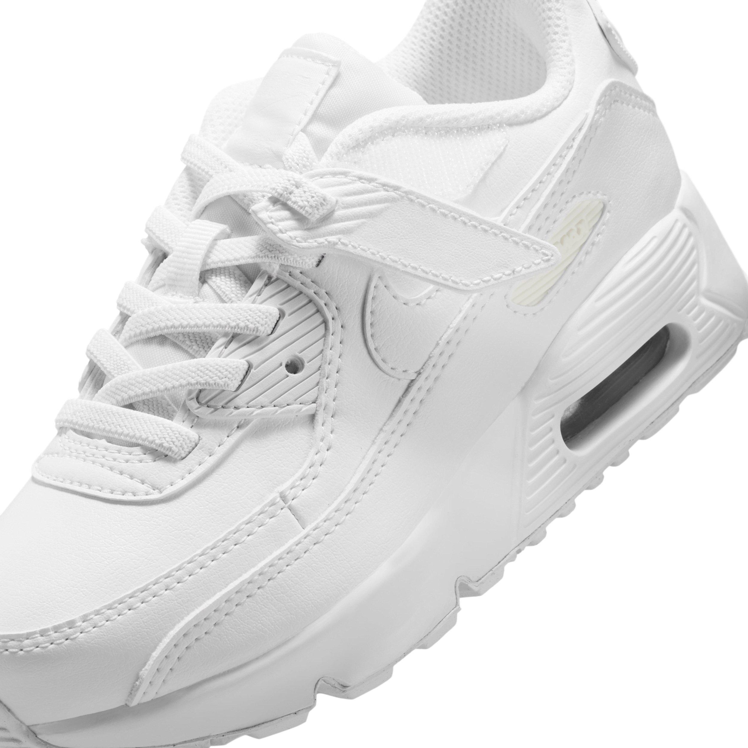 Nike Air Max 90 EasyOn Preschool Boys' "White/Metallic Silver/White" Shoe