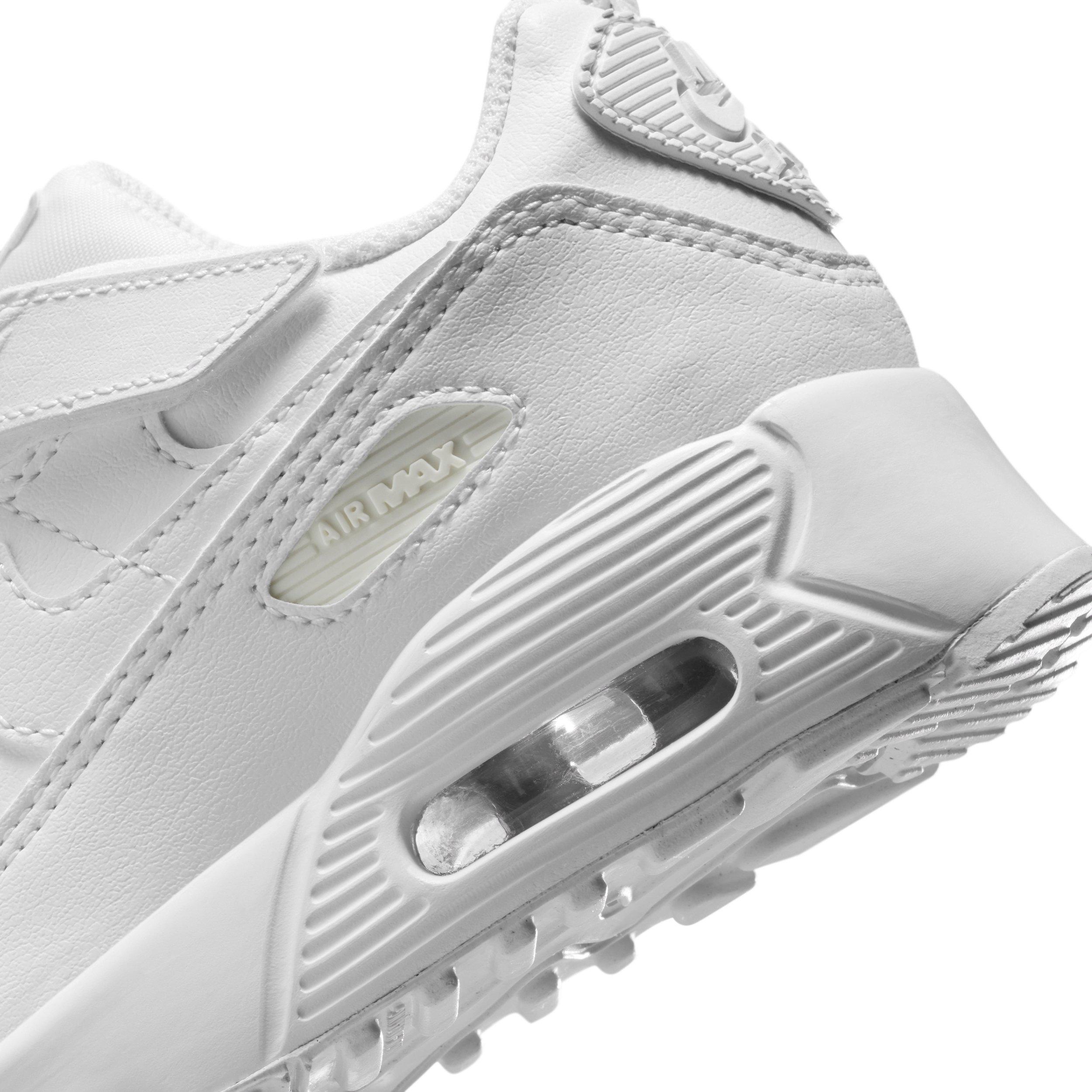 Nike Air Max 90 EasyOn Preschool Boys' "White/Metallic Silver/White" Shoe