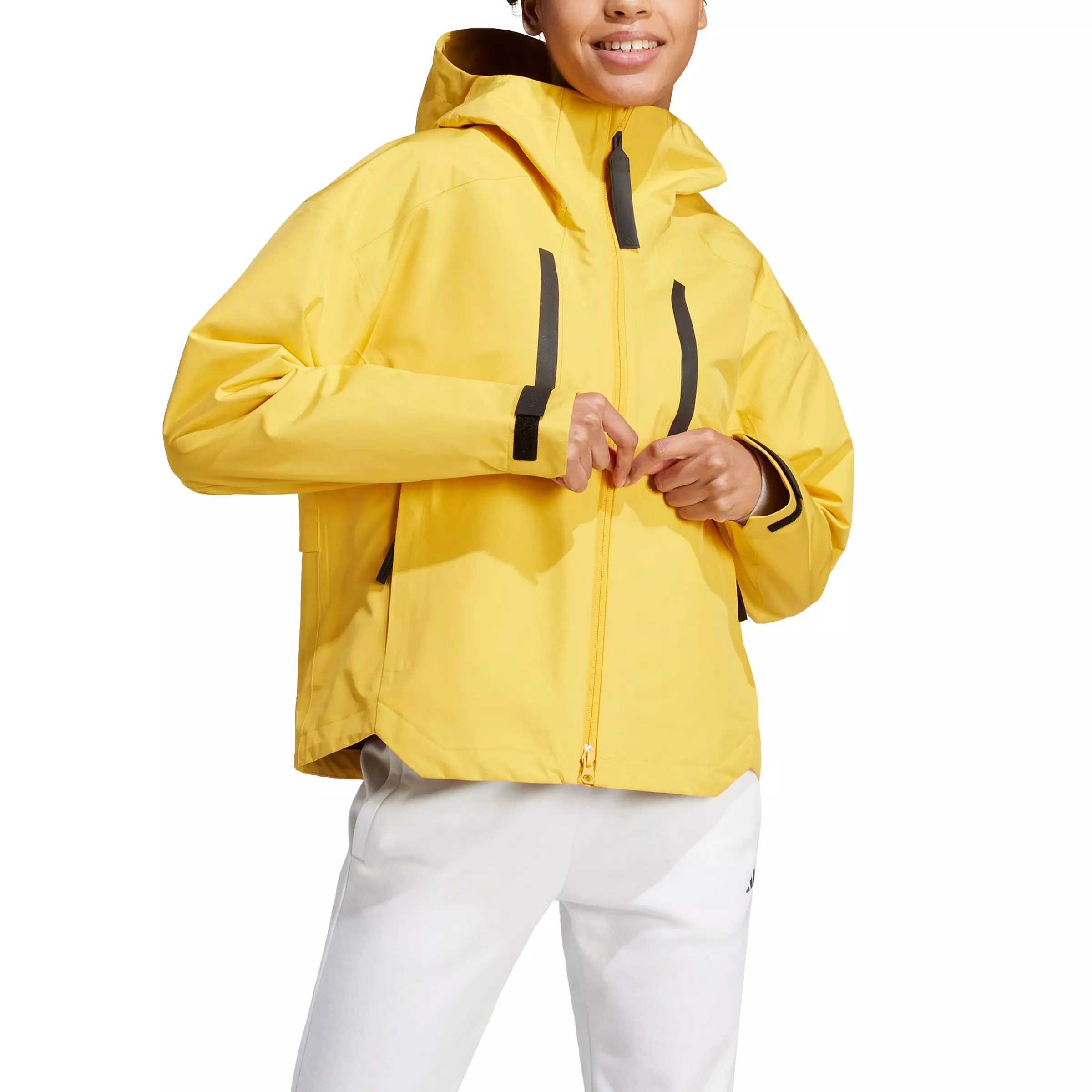 adidas Women's Myshelter RAIN.RDY Jacket - YELLOW