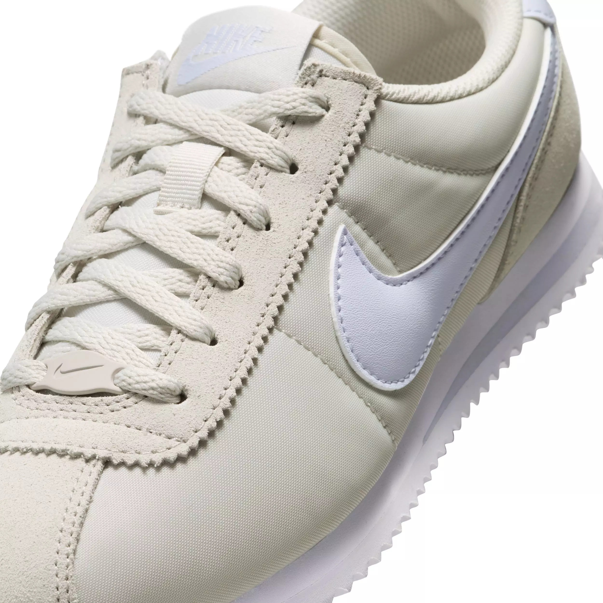 Nike Cortez Textile "Light Bone/White/White/Ghost" Grade School Boys' Shoe - LT BONE/WHITE/WHITE/GHOST