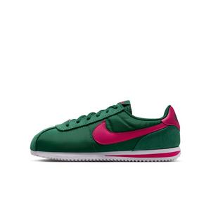 Nike Cortez Textile "Gorge Green/White/Wild Cherry" Grade School Boys' Shoe