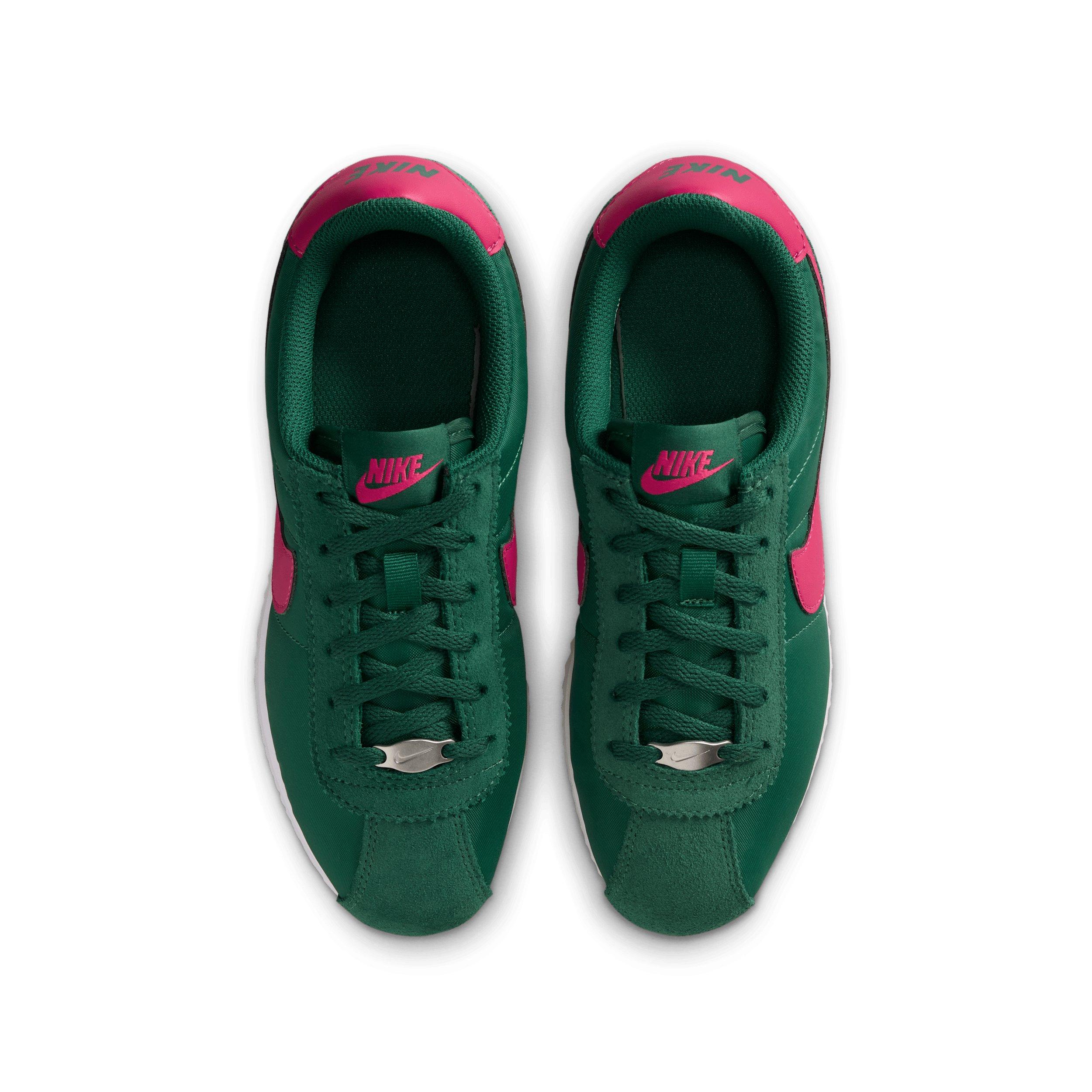 Nike Cortez Textile Grade School Boys' "Gorge Green/White/Wild Cherry" Shoe