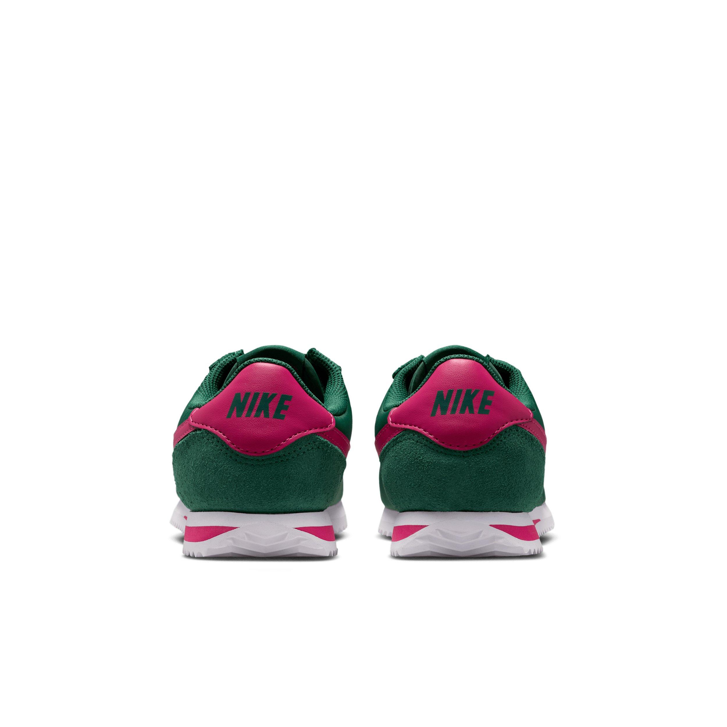 Nike Cortez Textile Grade School Boys' "Gorge Green/White/Wild Cherry" Shoe