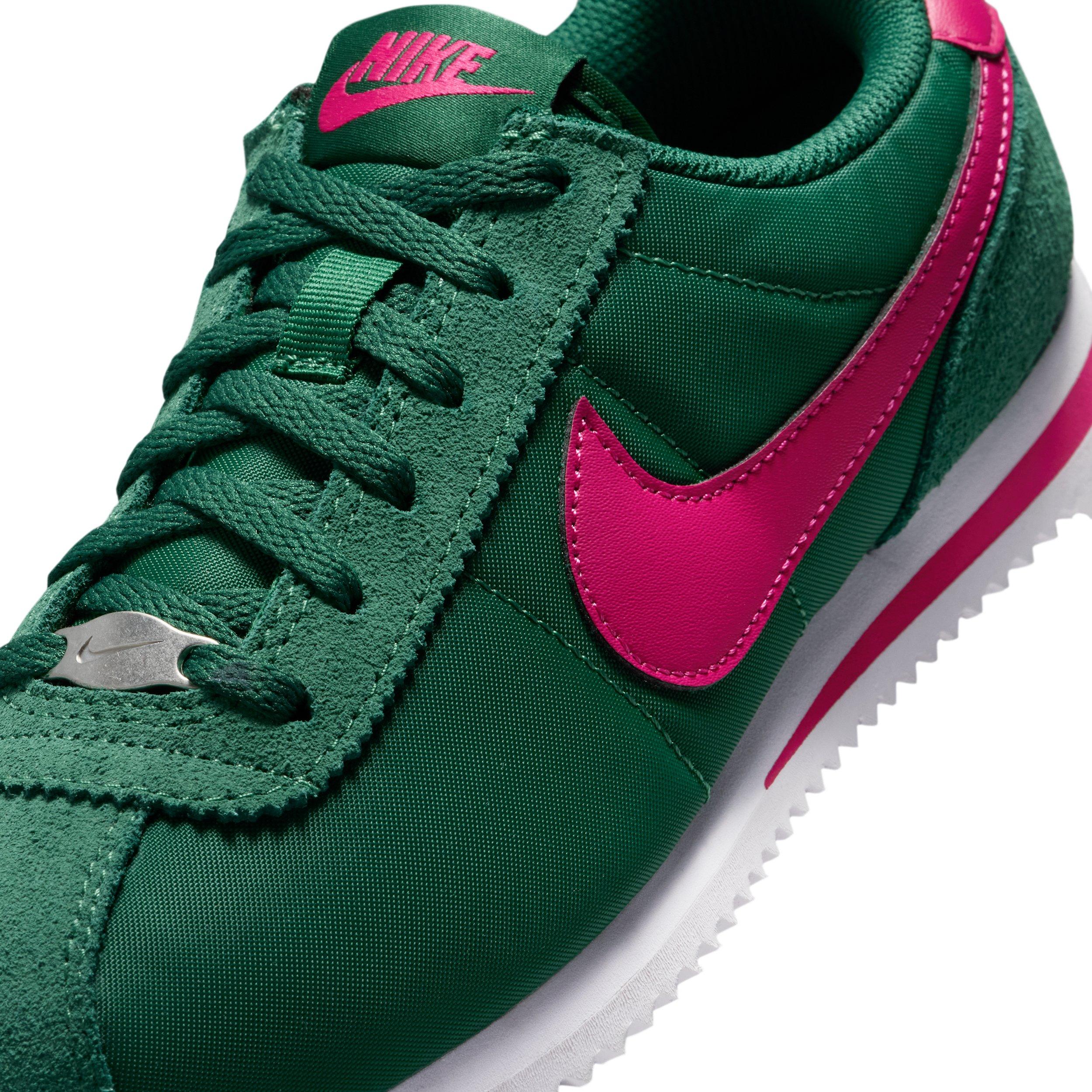 Nike Cortez Textile Grade School Boys' "Gorge Green/White/Wild Cherry" Shoe