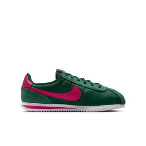 Nike Cortez Textile "Gorge Green/White/Wild Cherry" Grade School Boys' Shoe