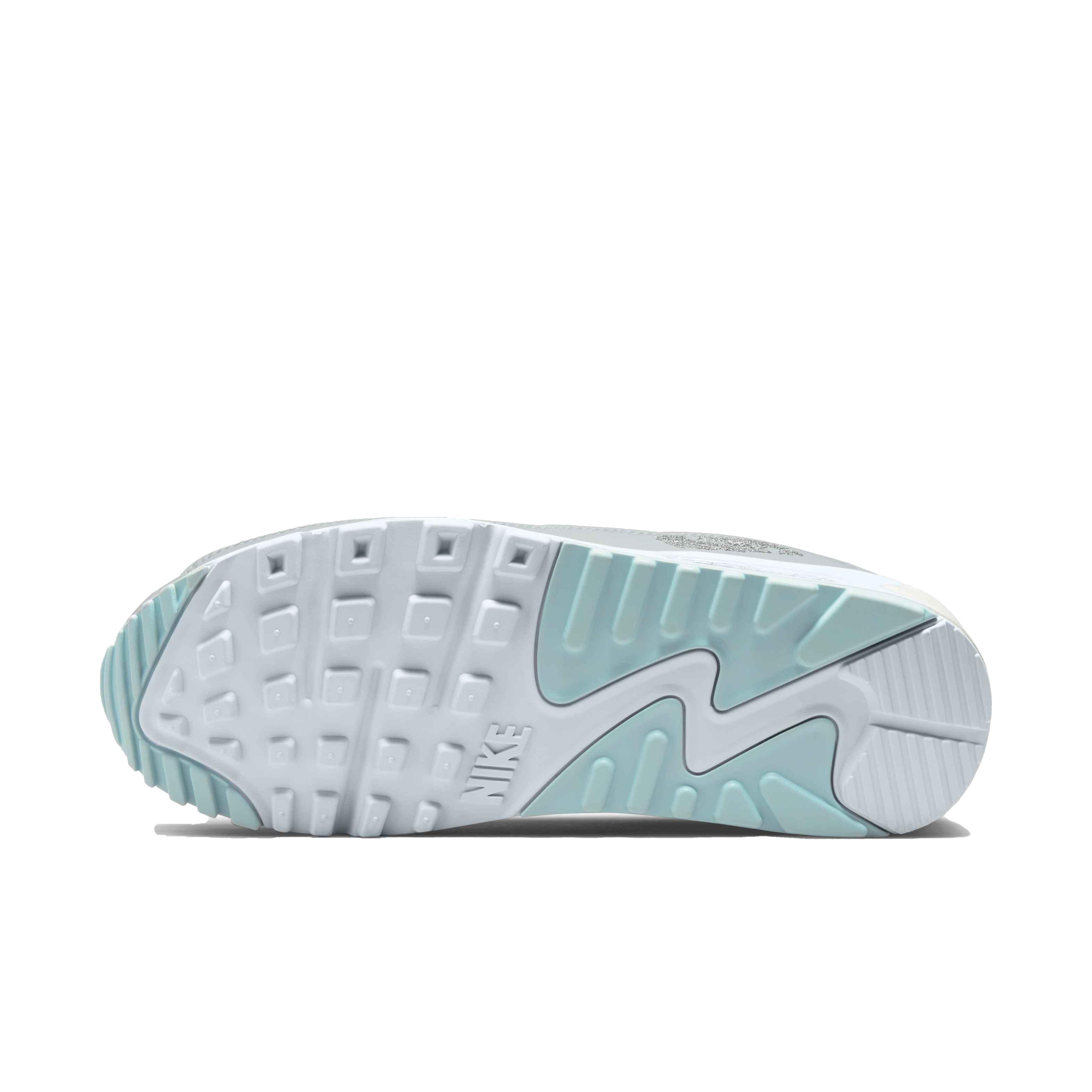 Nike Air Max 90 "Aura/Ocean Cube/Summit White" Women's Shoe - BLUE Thumbnail View 6