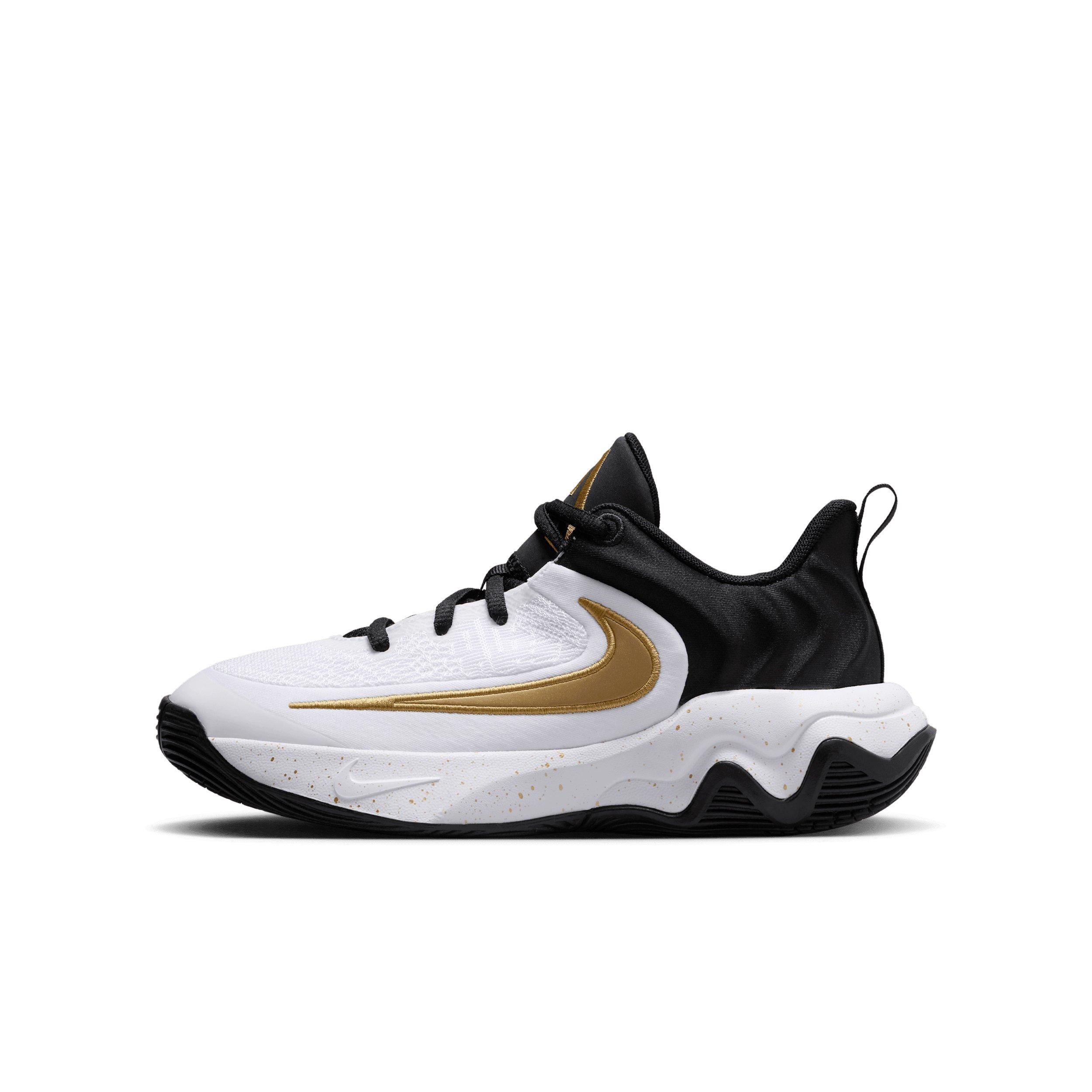 Nike Giannis Immortality 4 Grade School Boys' "Black/White/Metallic Gold" Basketball Shoe