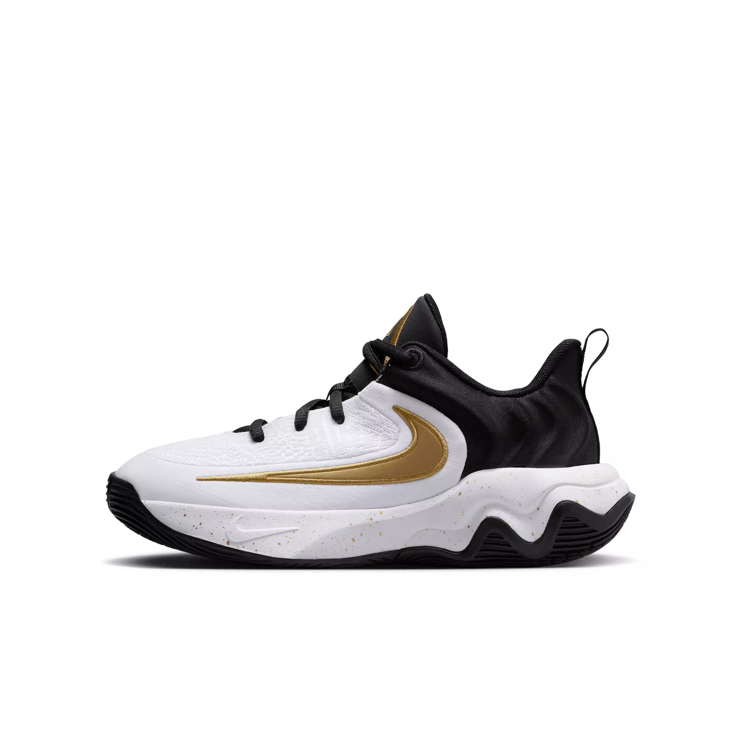Nike Giannis Immortality 4 "Black/White/Metallic Gold" Grade School Boys' Basketball Shoe - BLACK/WHITE/GOLD