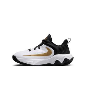 Nike Giannis Immortality 4 "Black/White/Metallic Gold" Grade School Boys' Basketball Shoe