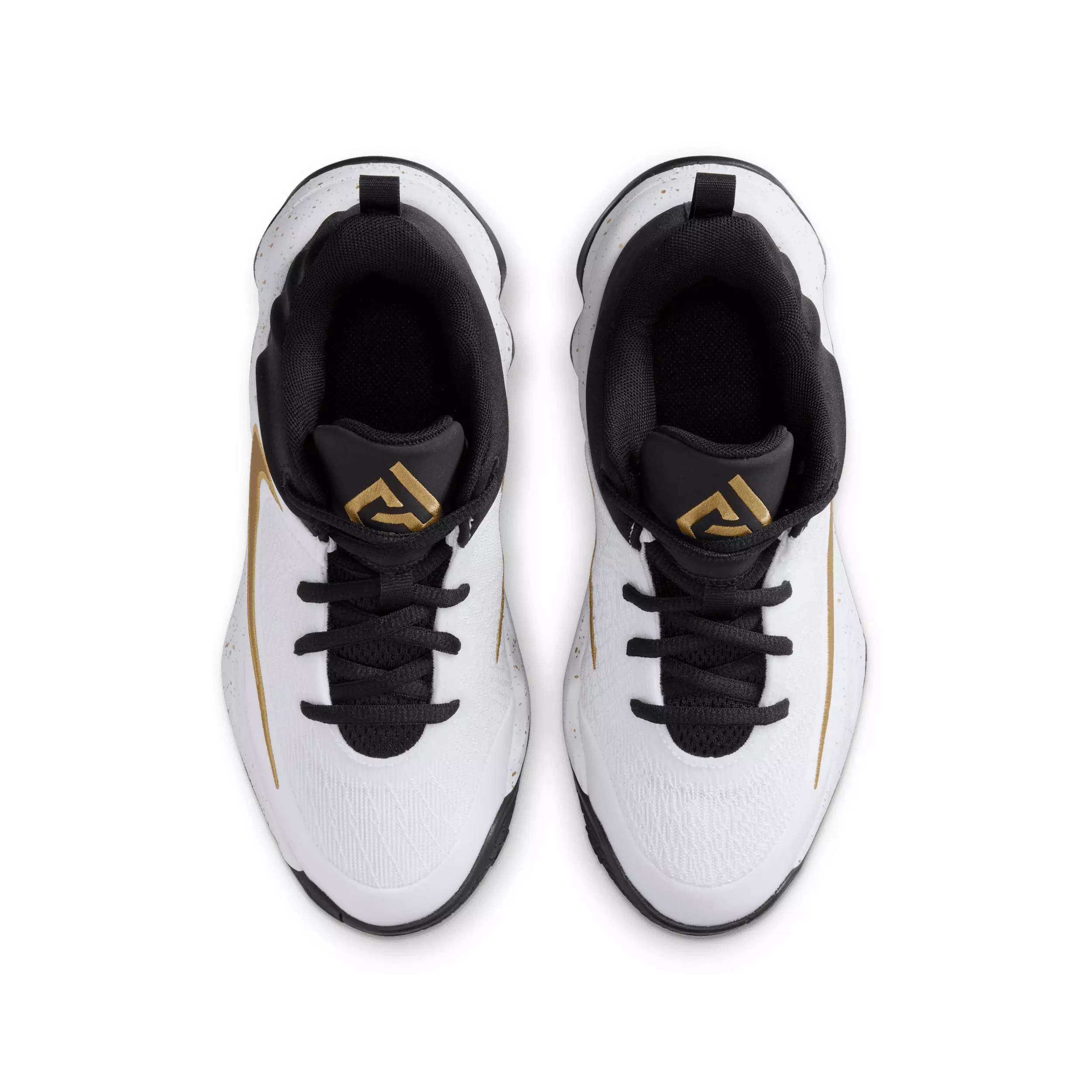 Nike Giannis Immortality 4 "Black/White/Metallic Gold" Grade School Boys' Basketball Shoe - BLACK/WHITE/GOLD
